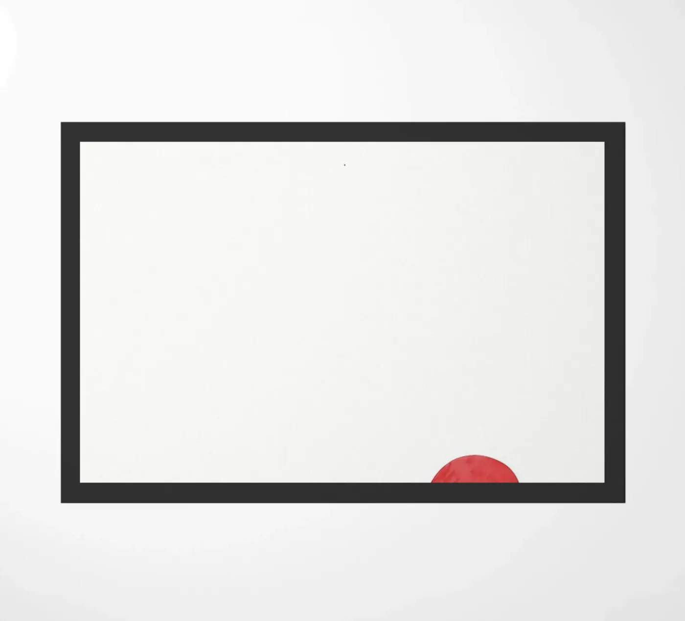 balloon red doormat by bonglantrungmuoi