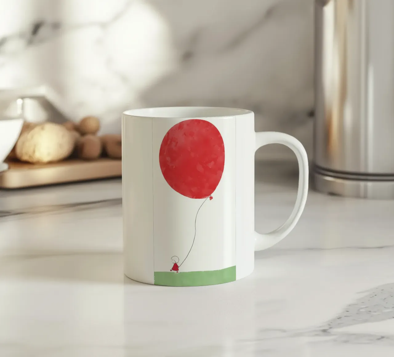 palloncino rosso tazza in ceramica da bonglantrungmuoi