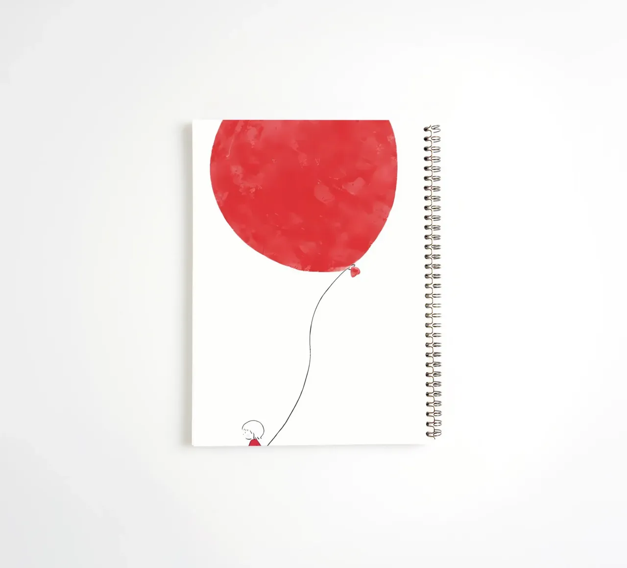 balloon red spiral notebook by bonglantrungmuoi