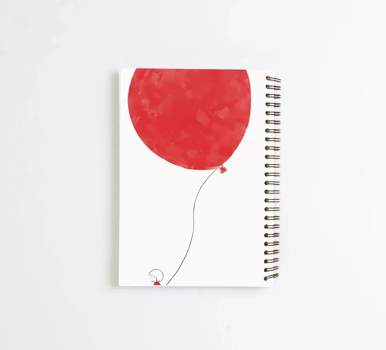balloon red spiral notebook by bonglantrungmuoi