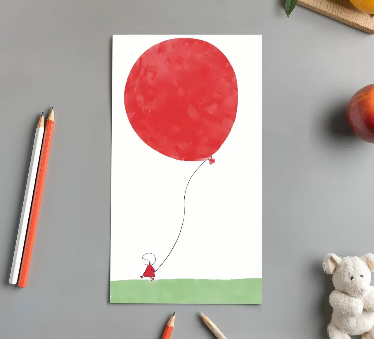 balloon red sticker sheet by bonglantrungmuoi