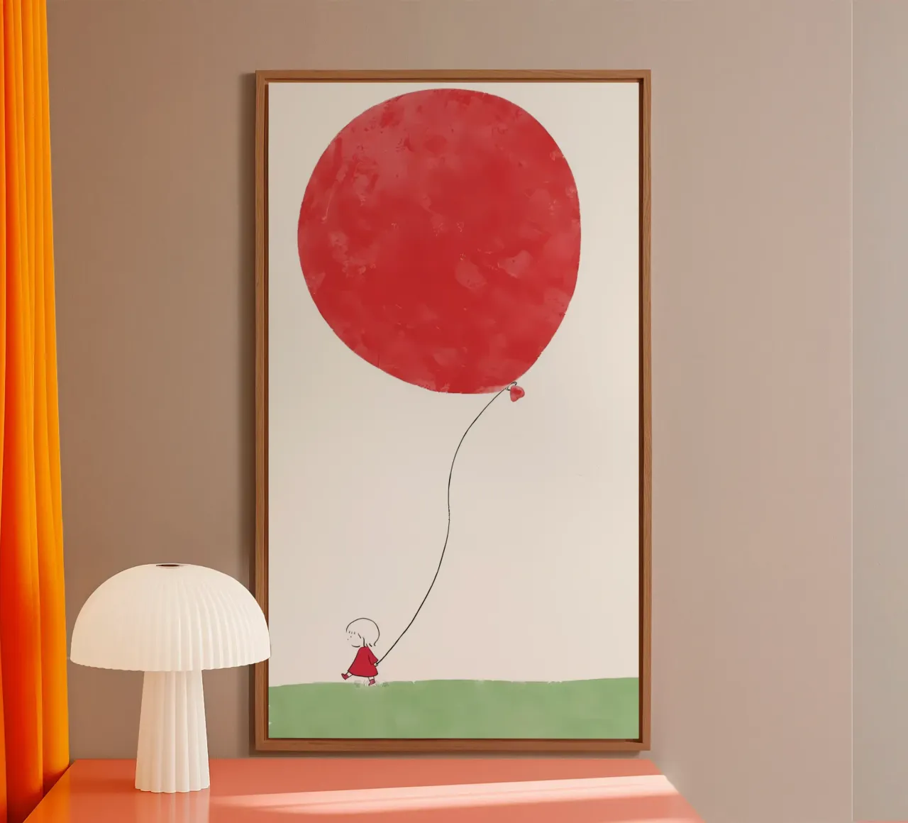 palloncino rosso alluminio dibond da bonglantrungmuoi
