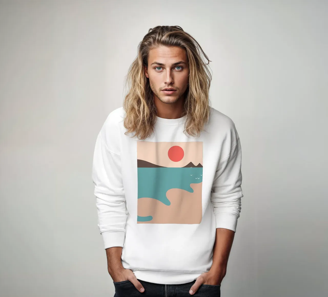 Strand Sweatshirt von bonglantrungmuoi
