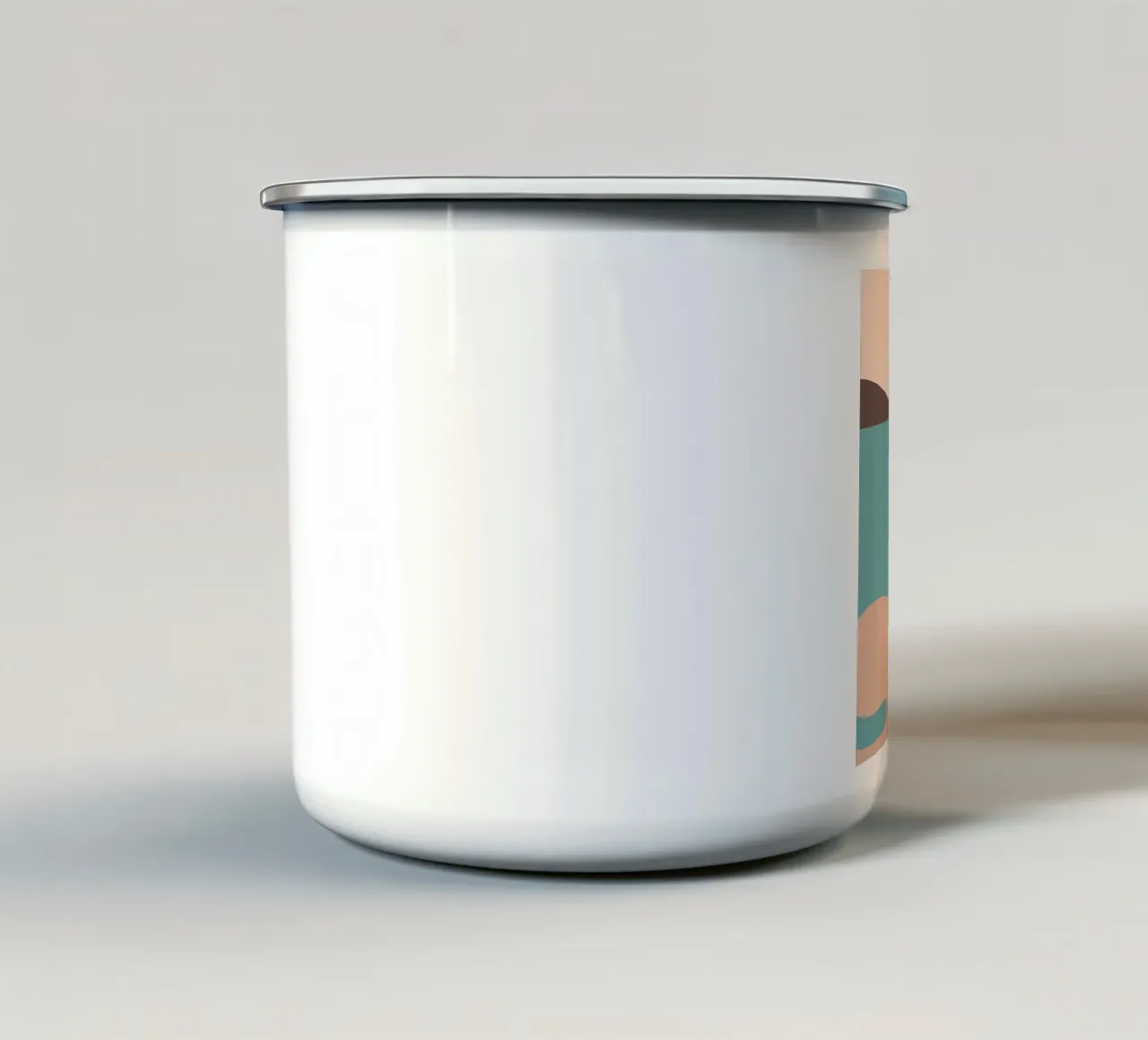 beach enamel mug by bonglantrungmuoi