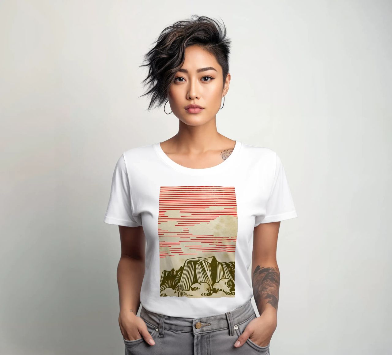 Karpathian Mountains t-shirt da donna da Róbert Farkas