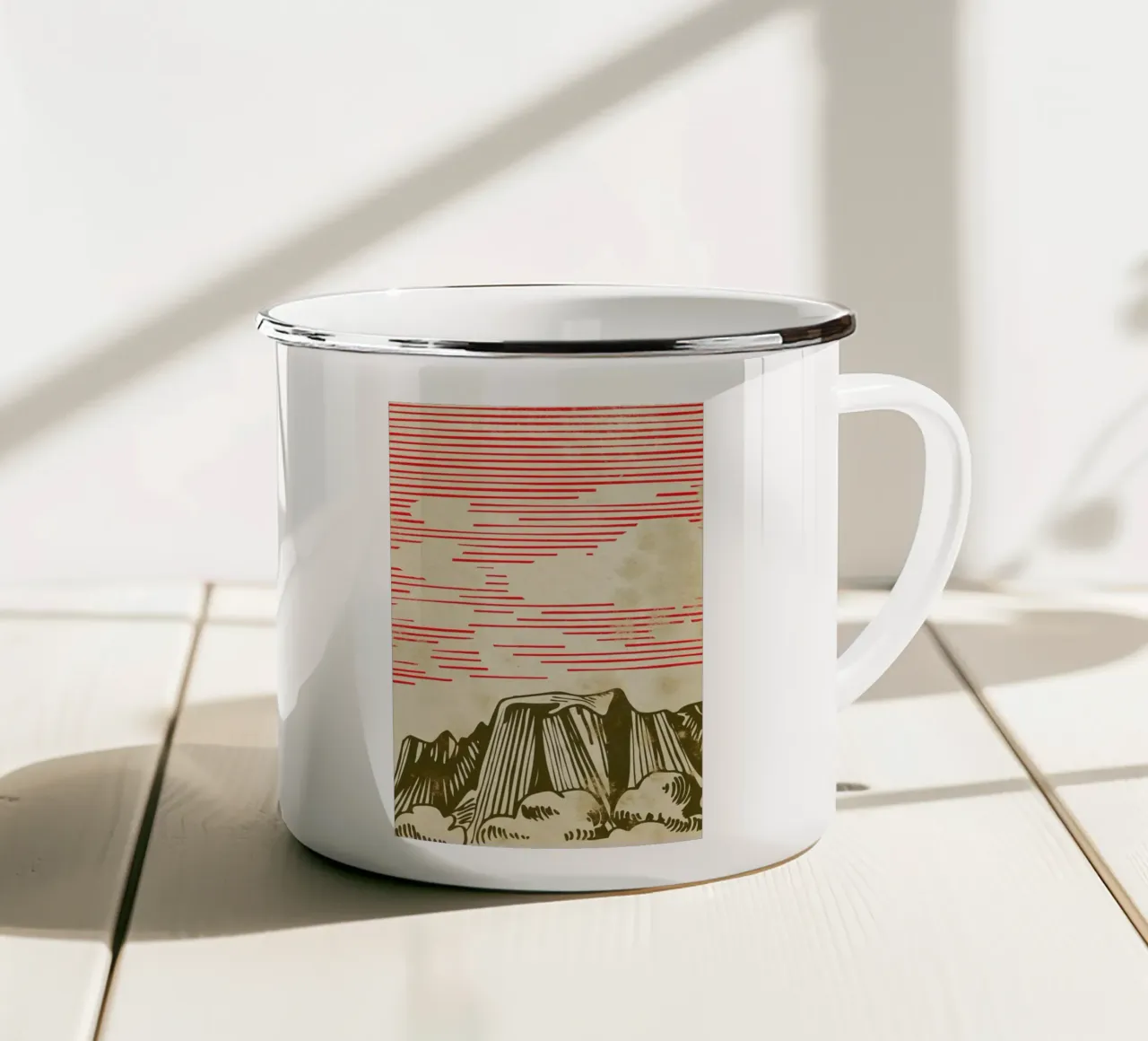 Karpathian Mountains mug en émail de Róbert Farkas