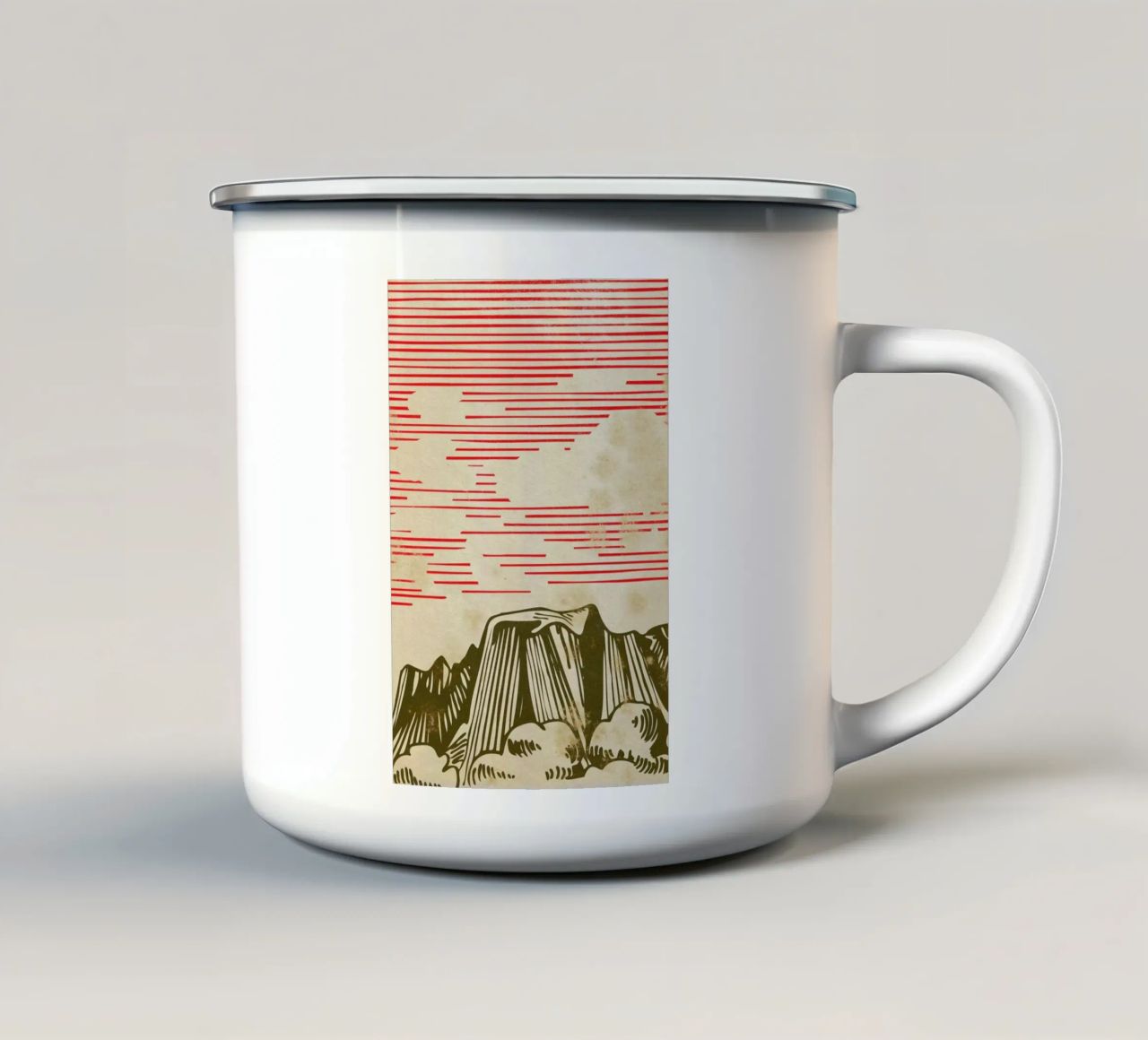 Karpathian Mountains tazza in smalto da Róbert Farkas