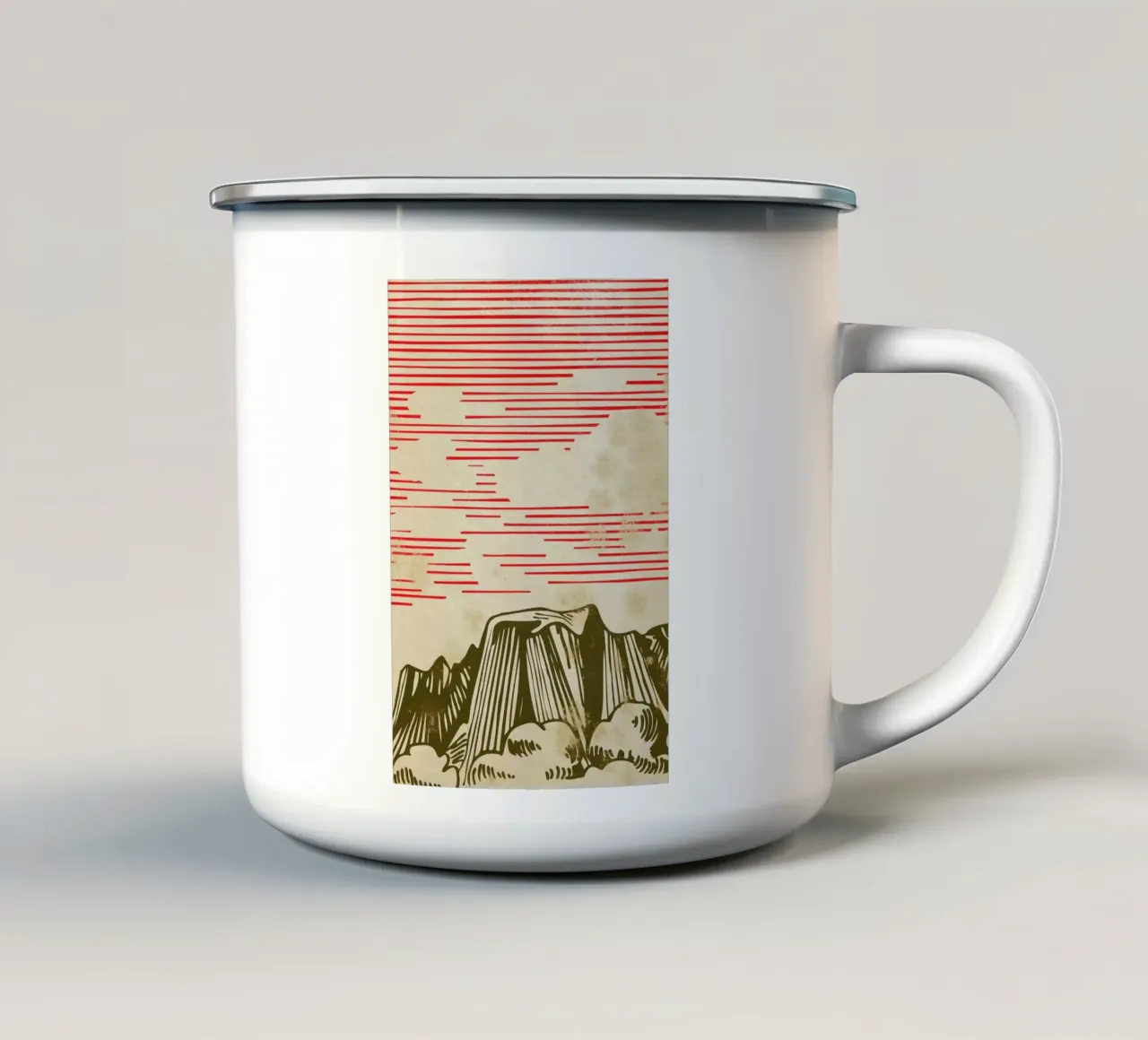 Karpathian Mountains mug en émail de Róbert Farkas