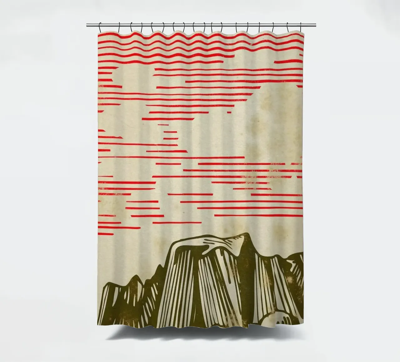 Karpathian Mountains Duschvorhang von Róbert Farkas