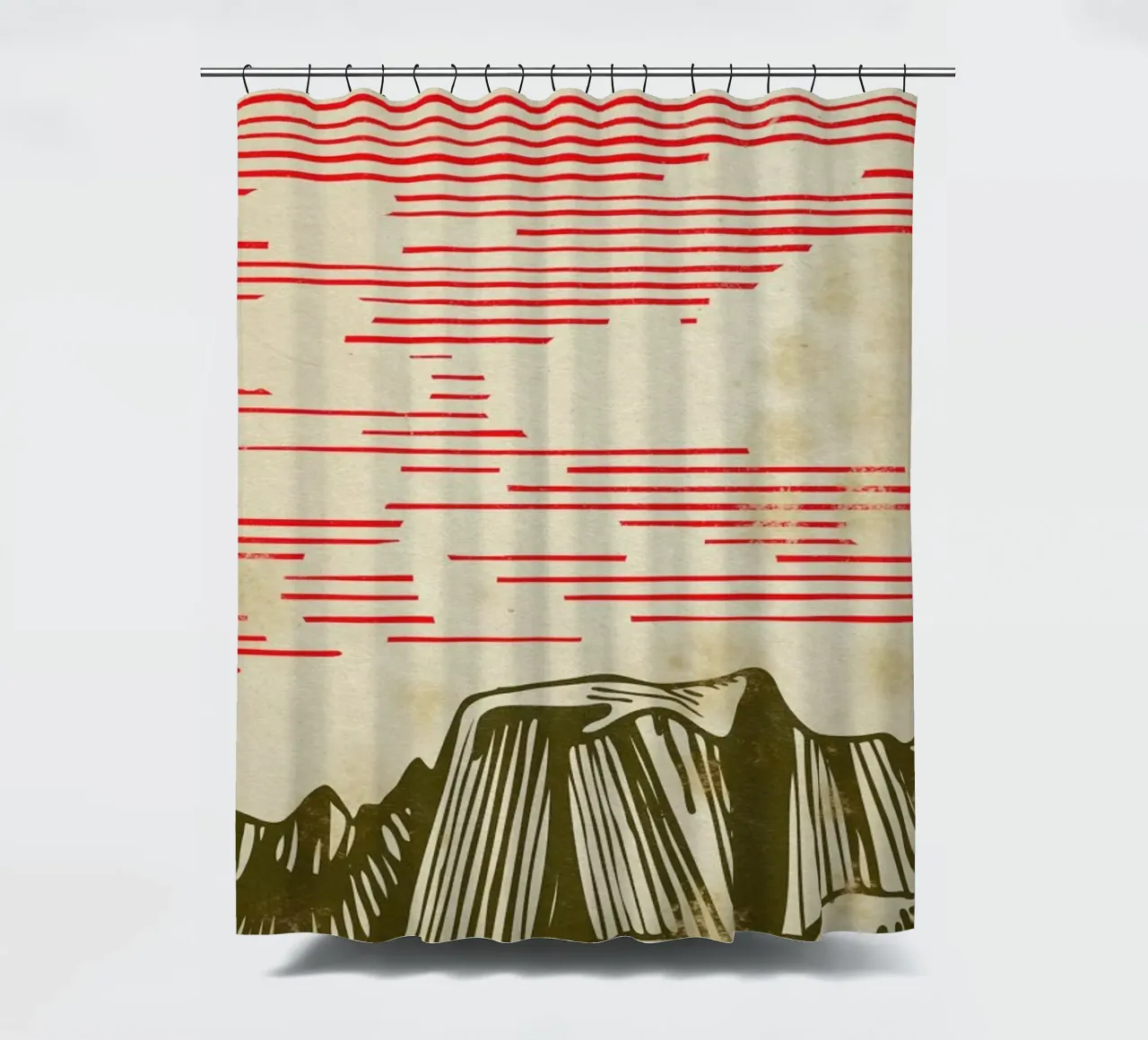 Karpathian Mountains Duschvorhang von Róbert Farkas