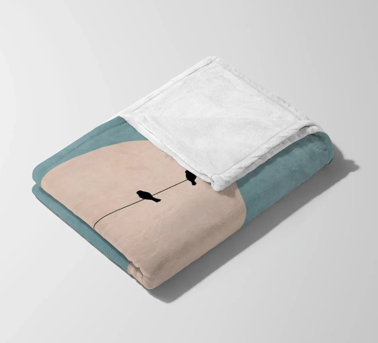 The Beauty of Silence fleece blanket by Kubistika