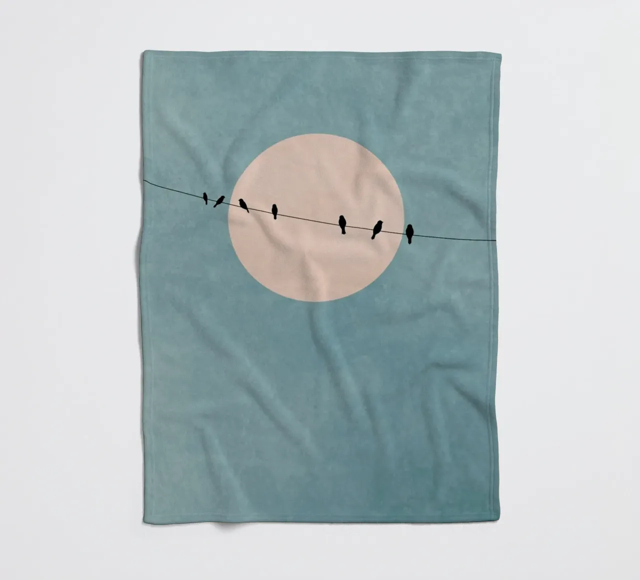 The Beauty of Silence fleece blanket by Kubistika