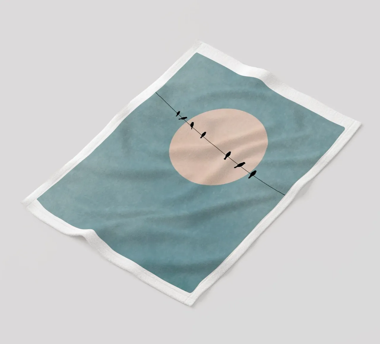 The Beauty of Silence fleece blanket by Kubistika