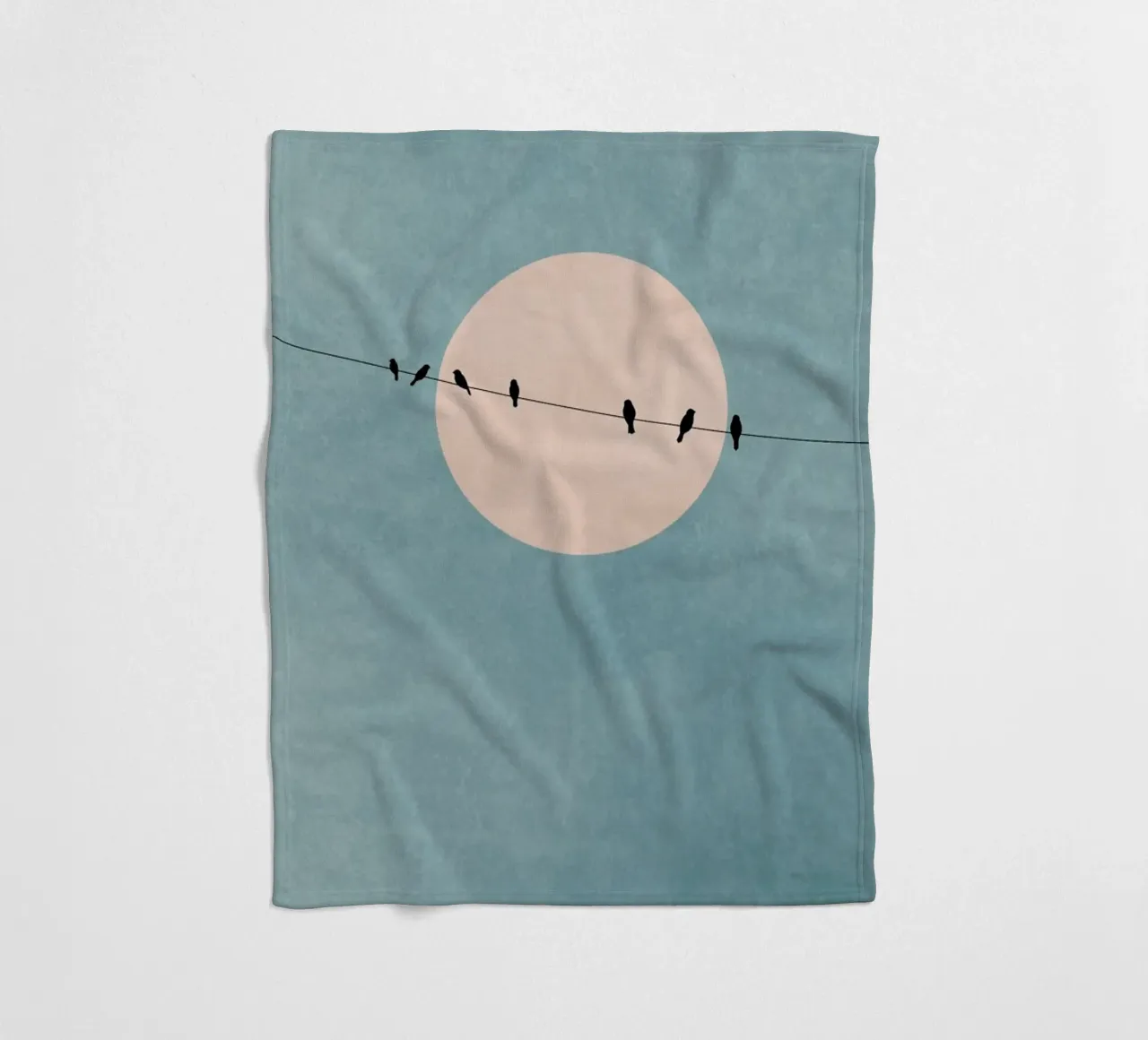 The Beauty of Silence fleece blanket by Kubistika