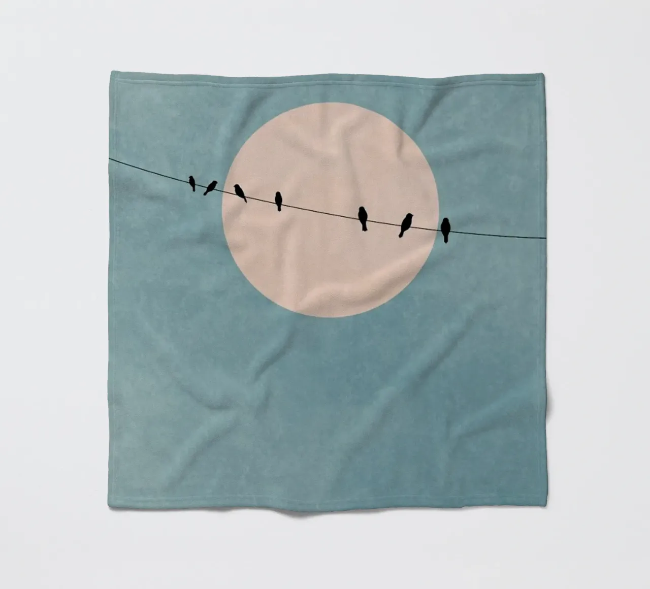 The Beauty of Silence fleece blanket by Kubistika