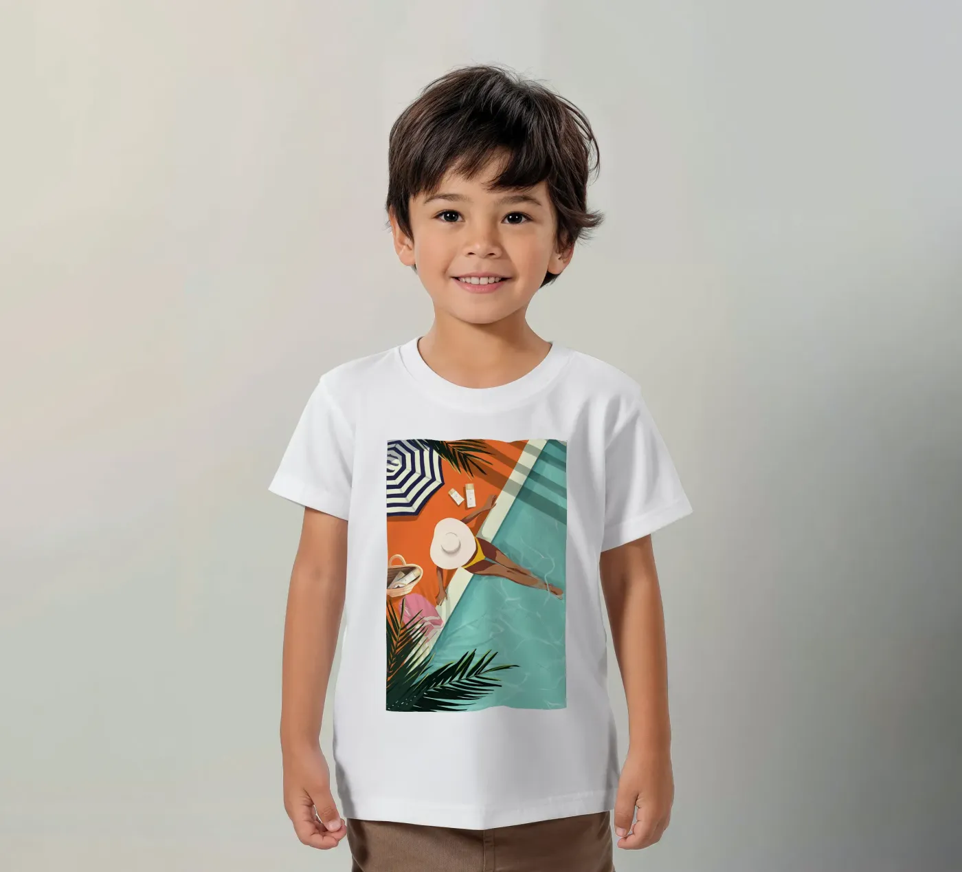 spiaggia t-shirt bambini da bonglantrungmuoi