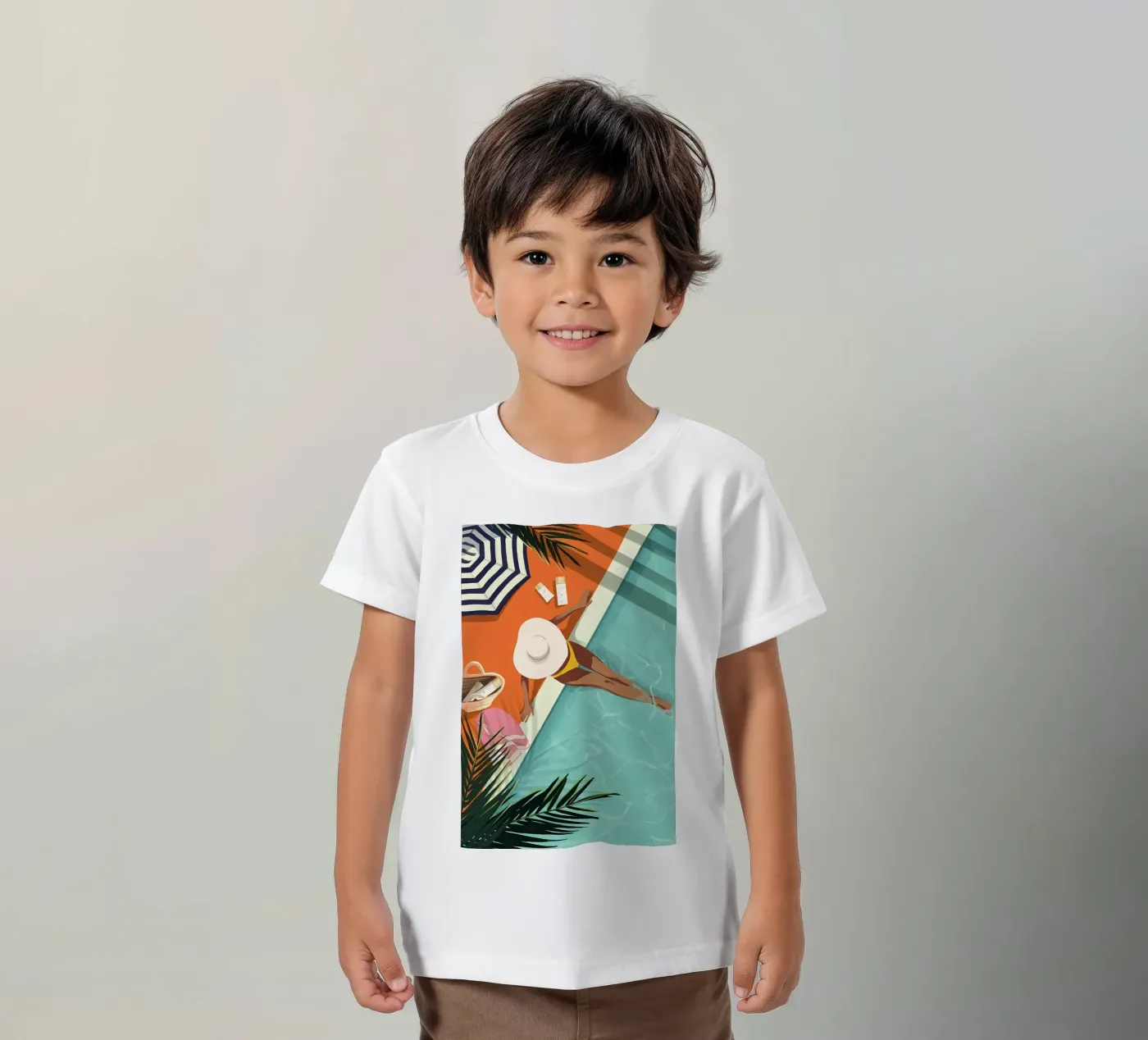 spiaggia t-shirt bambini da bonglantrungmuoi