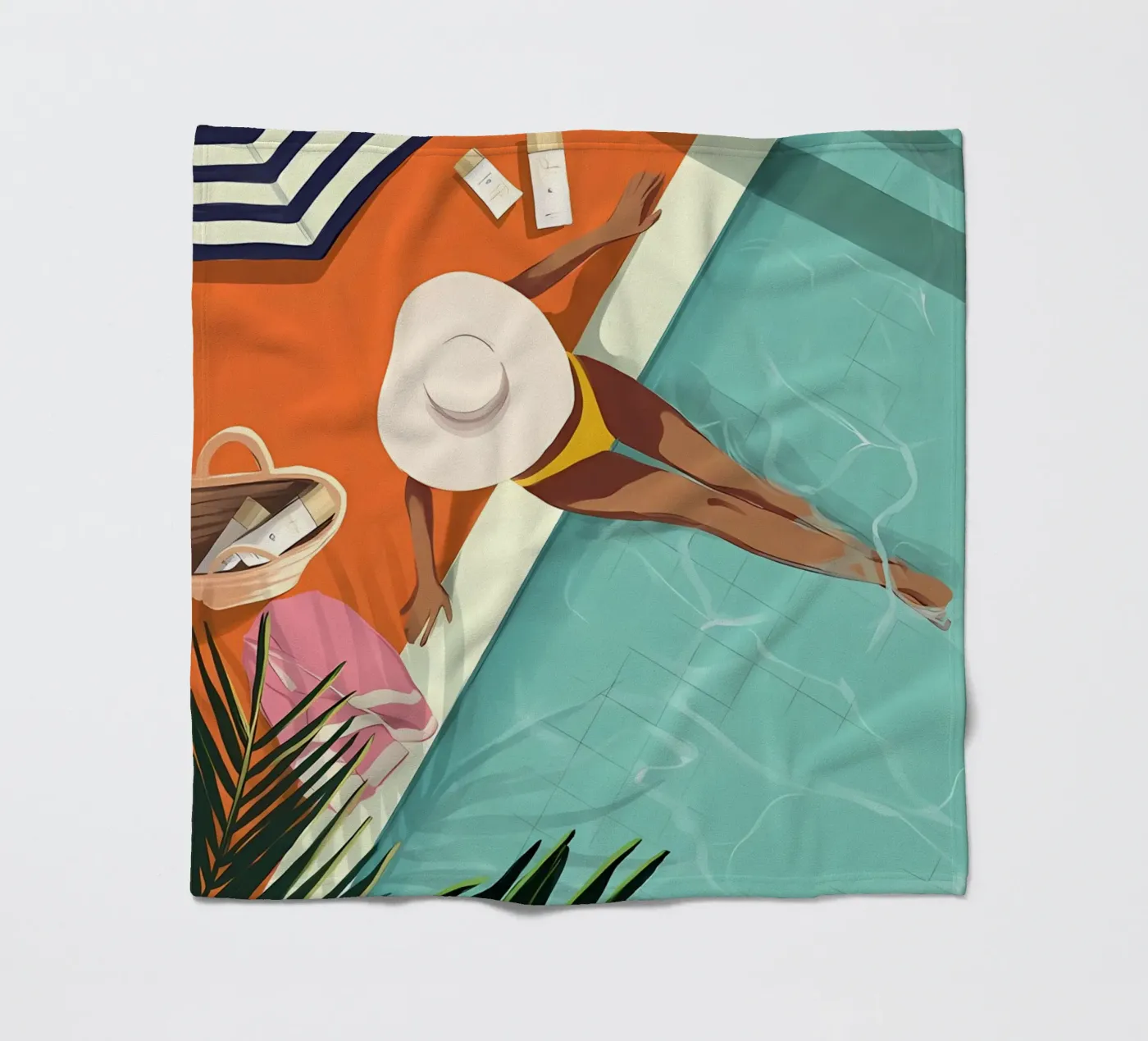 beach fleece blanket by bonglantrungmuoi