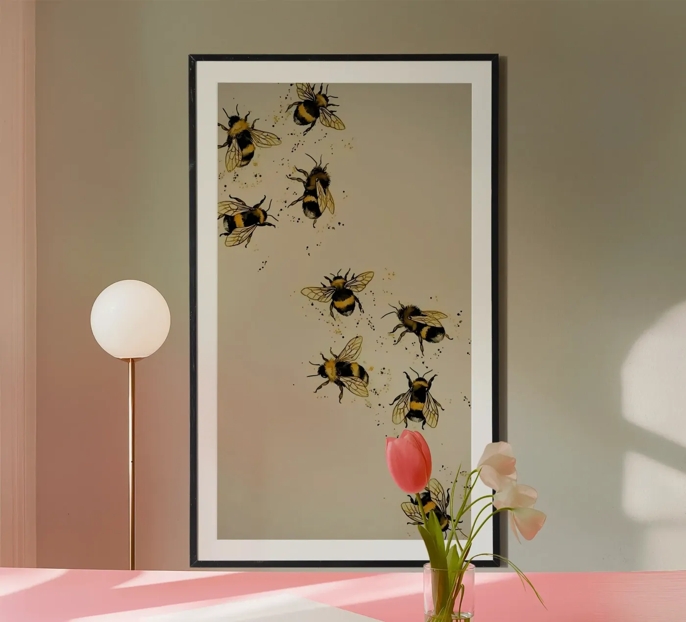 bee art poster da bonglantrungmuoi