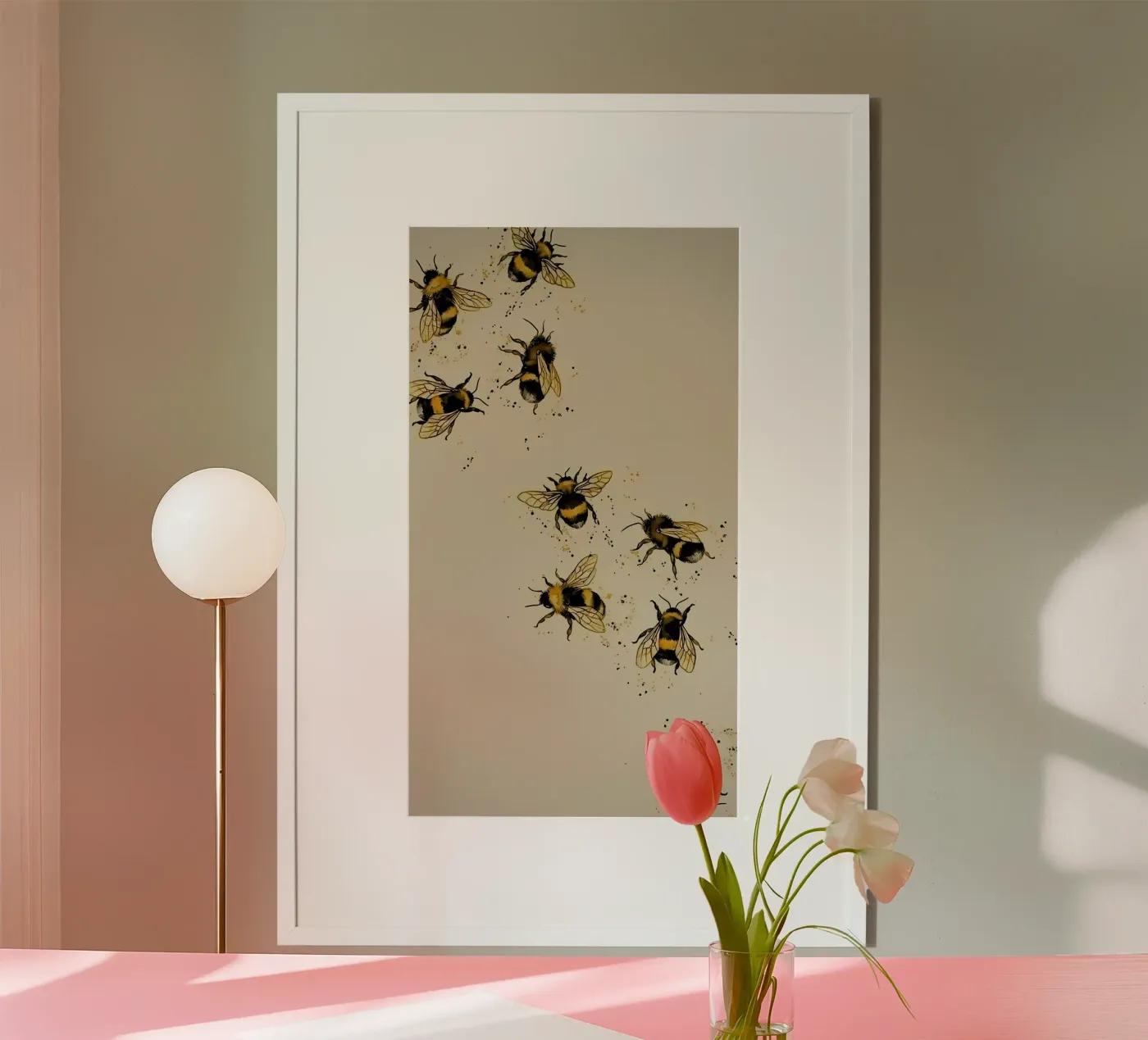 bee art poster da bonglantrungmuoi