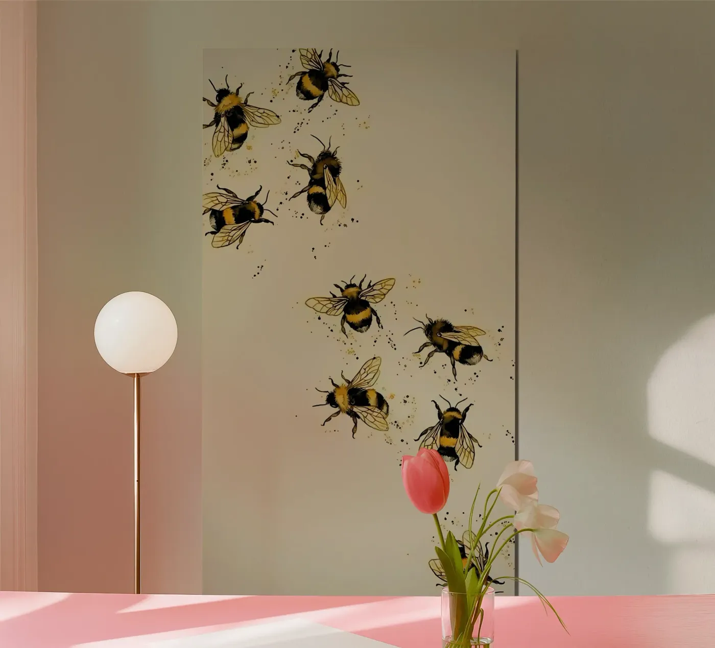 bee art poster da bonglantrungmuoi