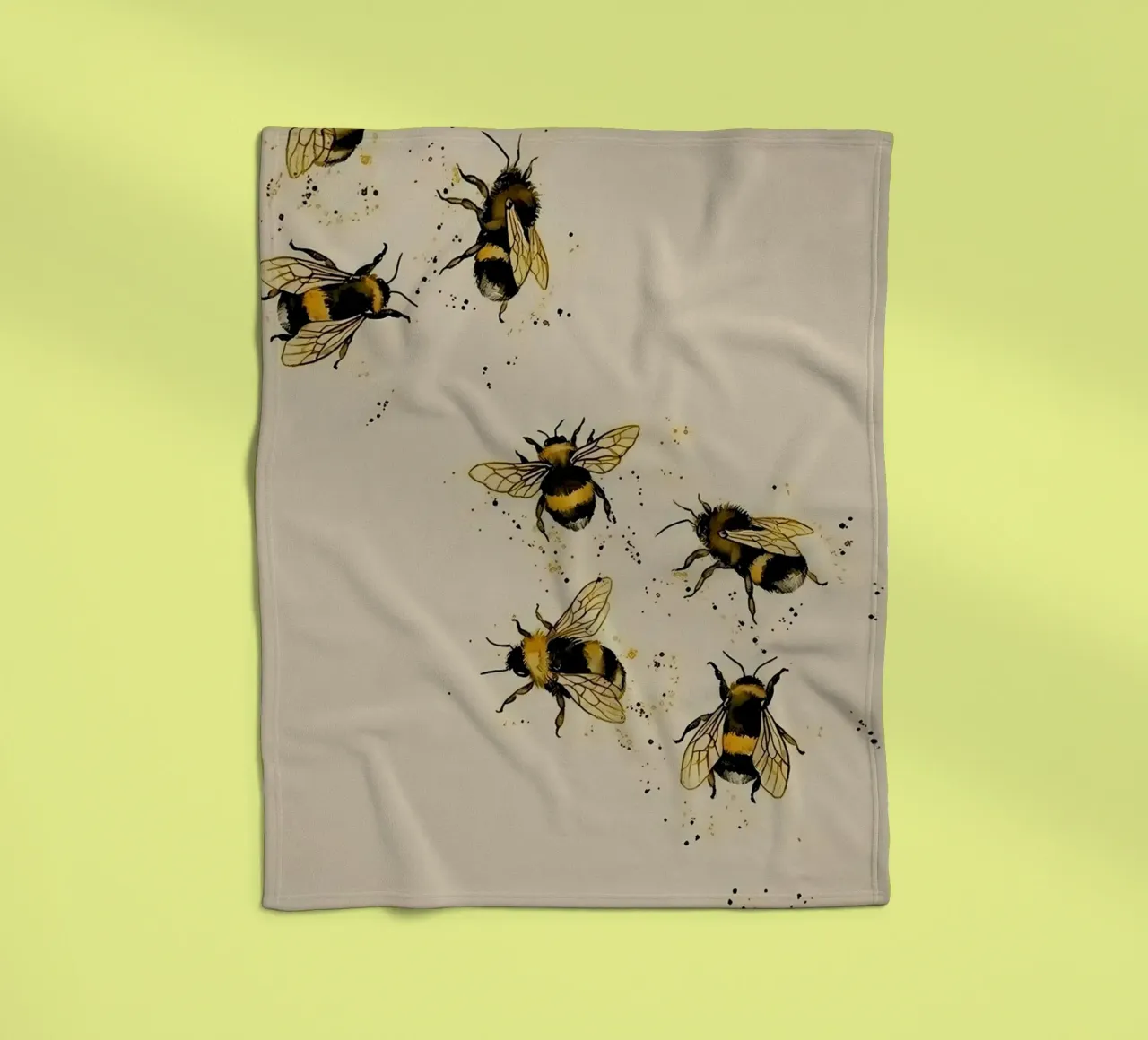 arte delle api coperta in pile da bonglantrungmuoi