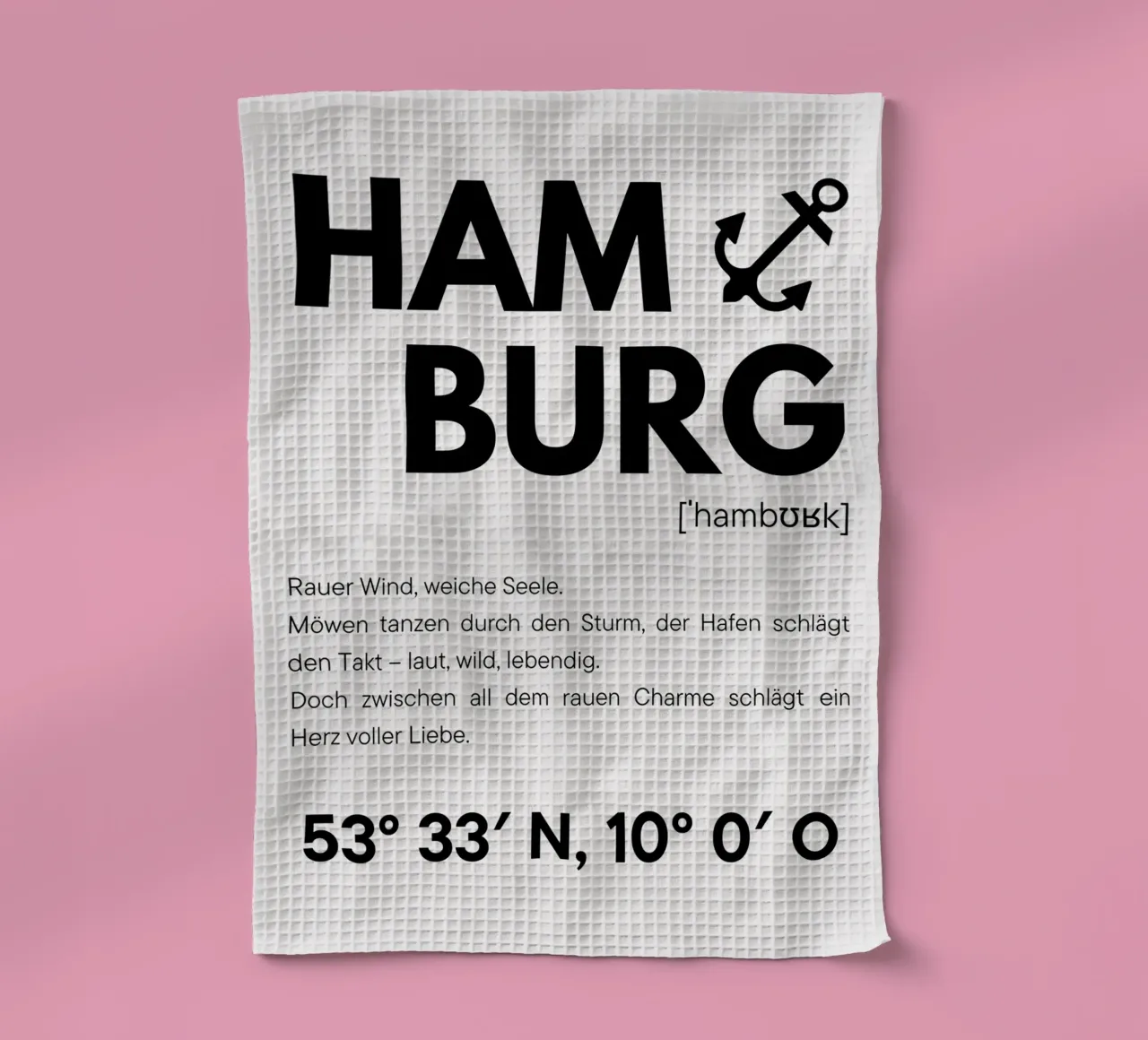 Hambourg - Vent rude, âme douce torchon de DigiWunderwerk