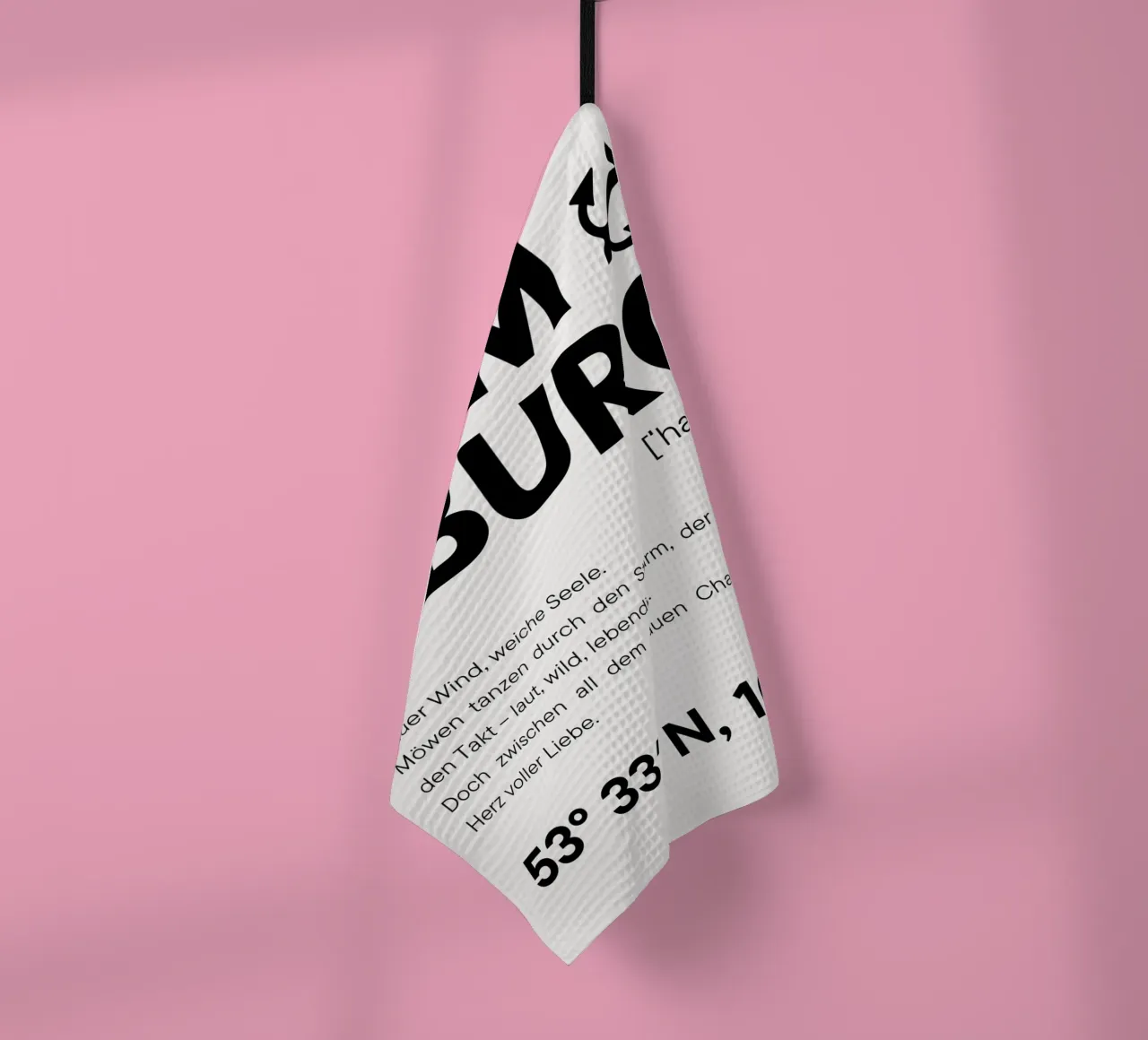 Hambourg - Vent rude, âme douce torchon de DigiWunderwerk