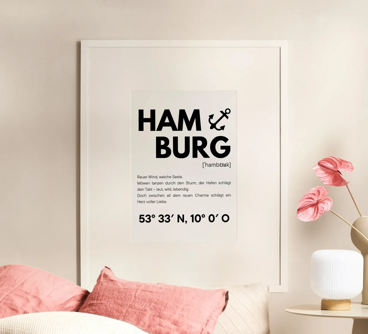 Hambourg - Vent rude, âme douce hahnemühle de DigiWunderwerk