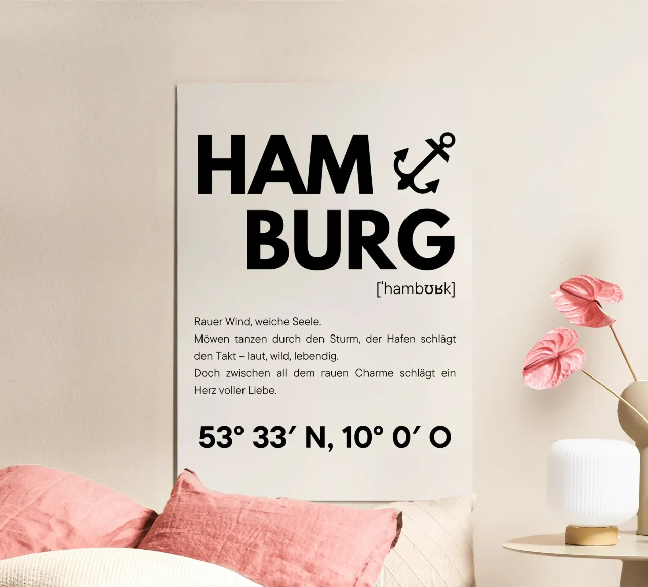 Hambourg - Vent rude, âme douce hahnemühle de DigiWunderwerk
