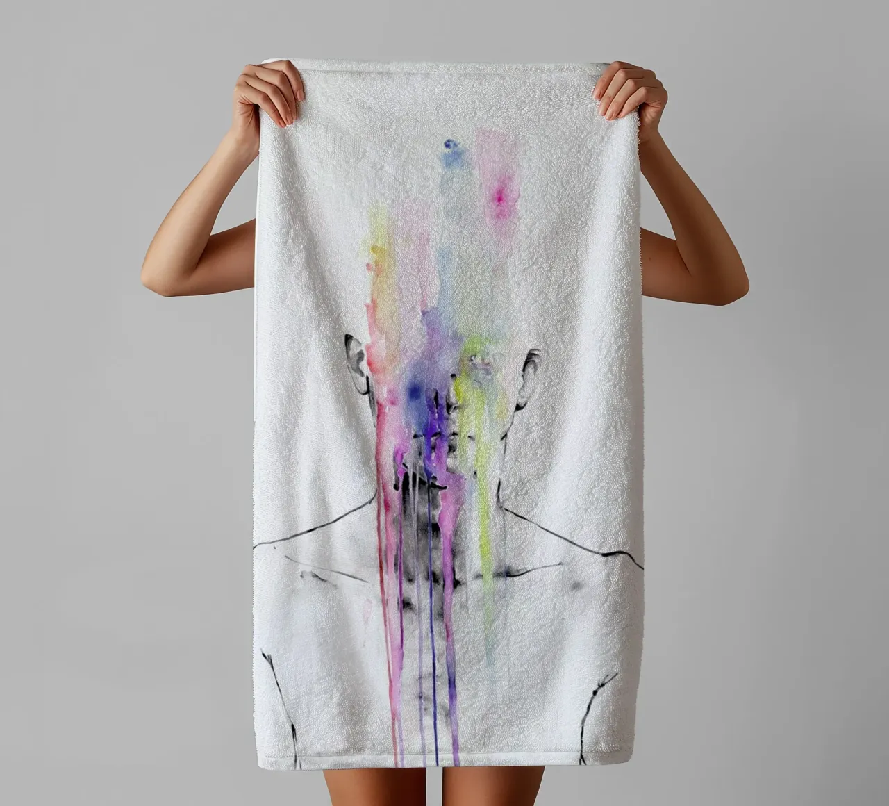 All My Art Is on You asciugamano da bagno da agnes-cecile