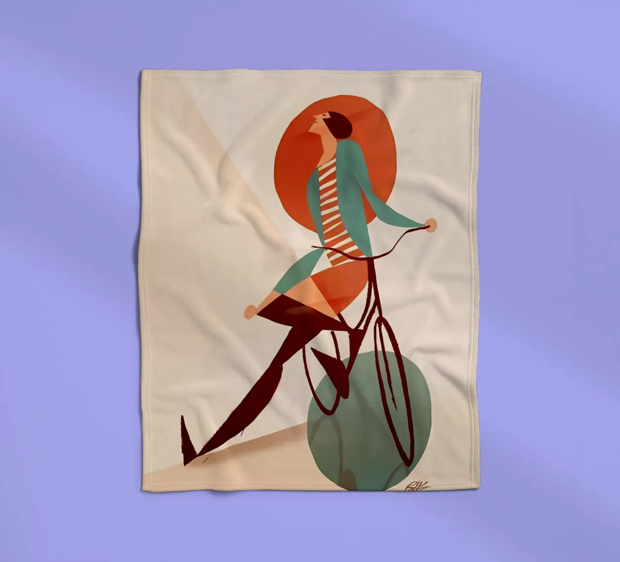 fiets fleecedeken van bonglantrungmuoi