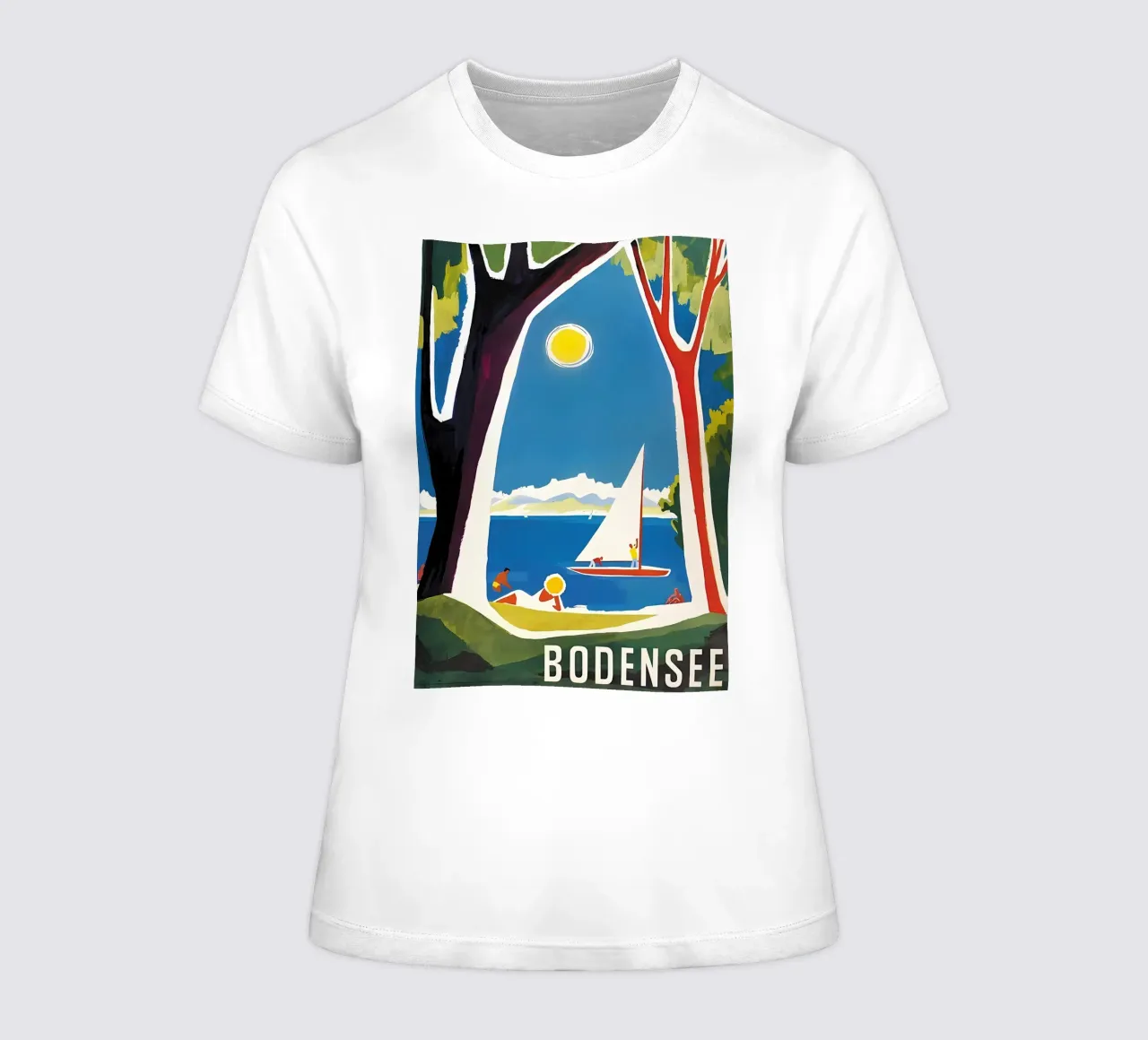 Lago di Costanza t-shirt da donna da bonglantrungmuoi