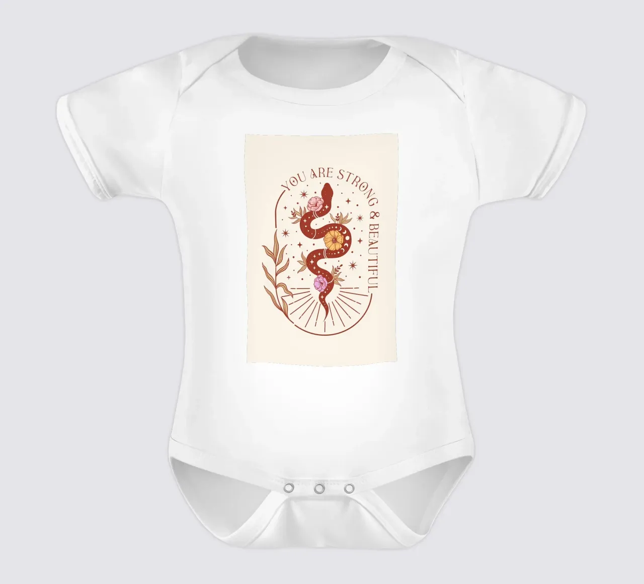 Boho-Stil Kurzarm Babybody von bonglantrungmuoi