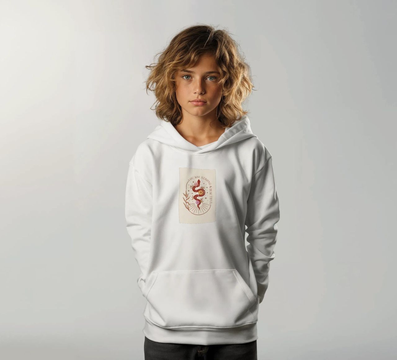 stile boho felpa bambino con cappuccio da bonglantrungmuoi