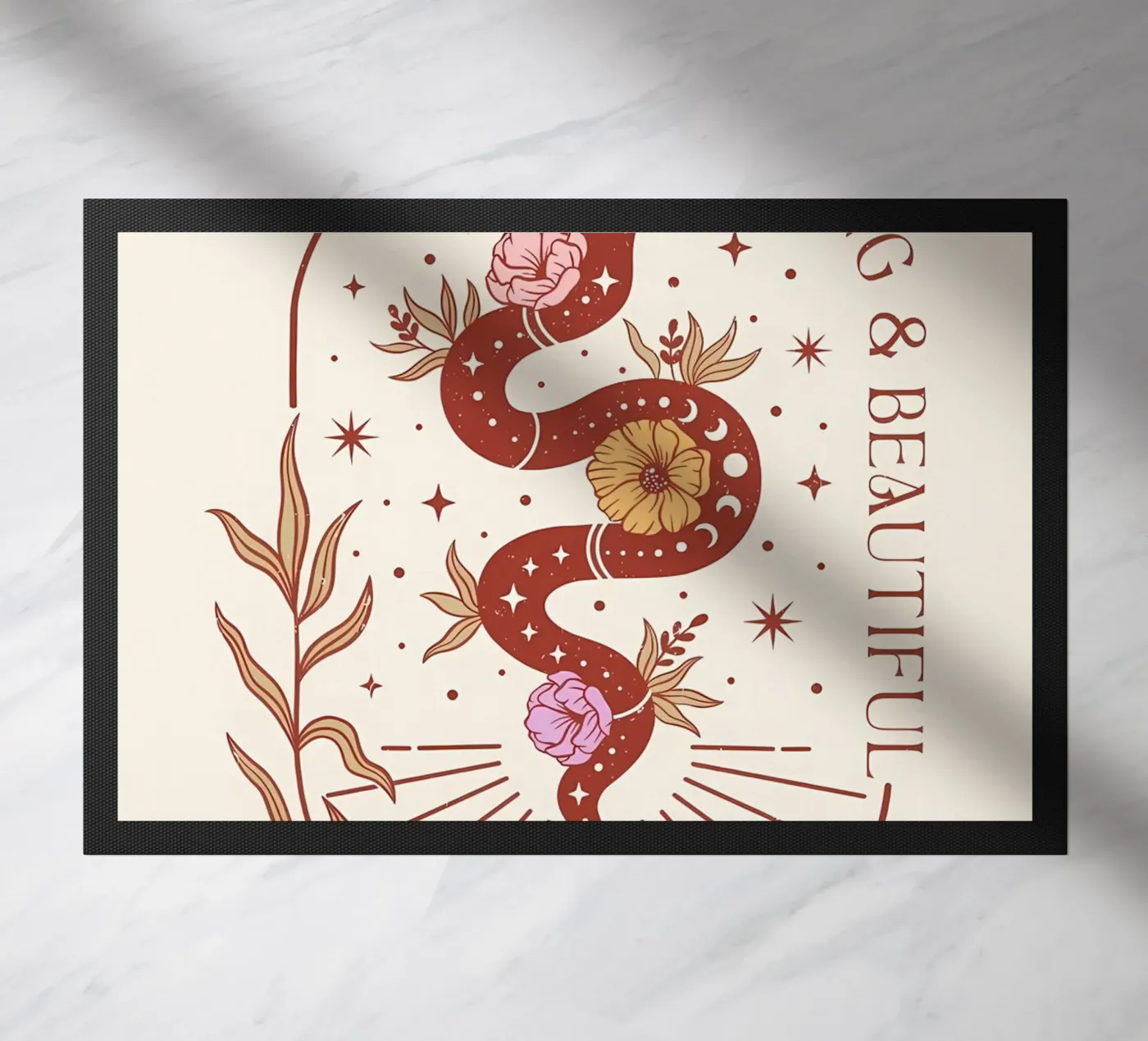 boho stijl deurmat van bonglantrungmuoi