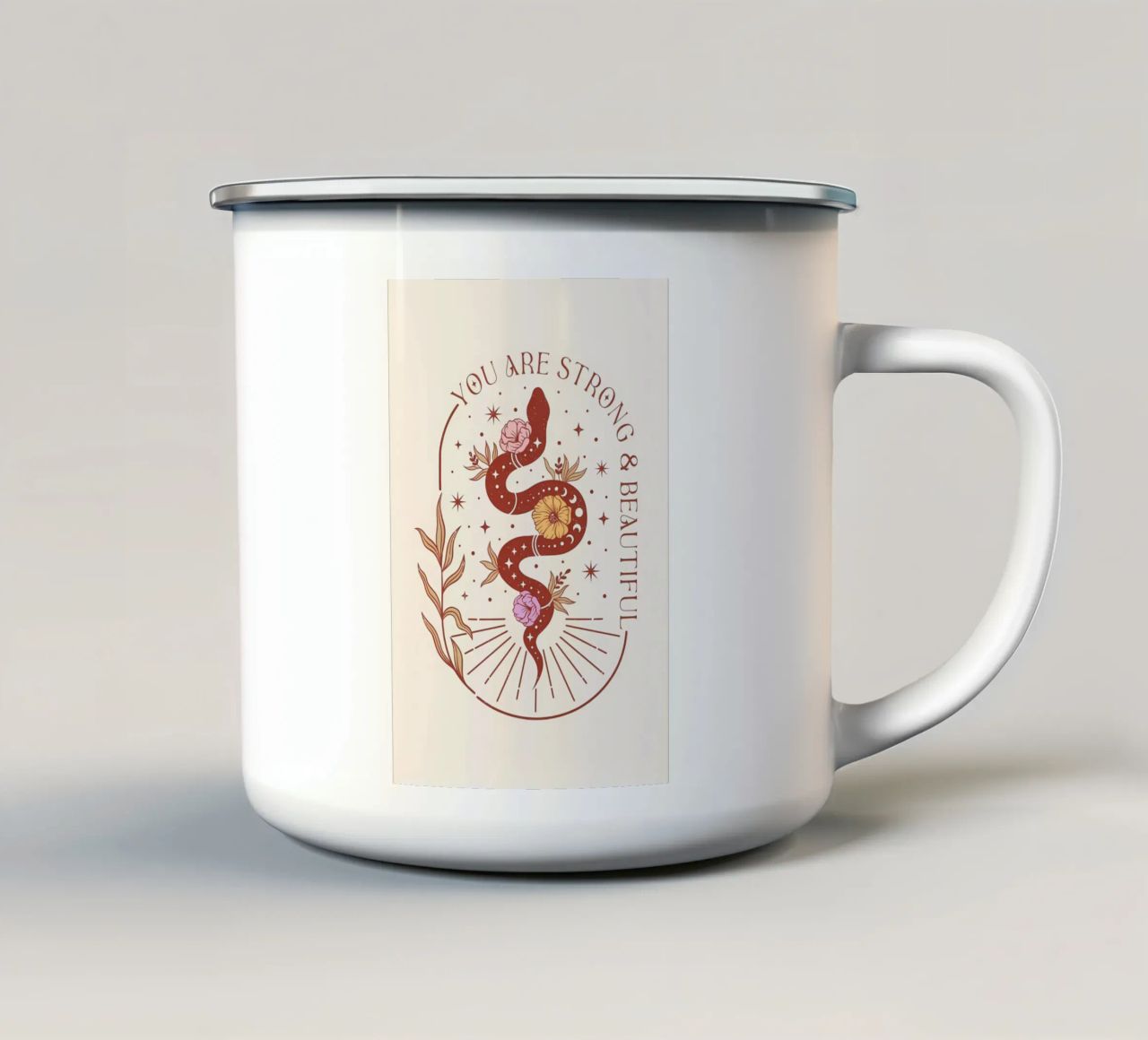 stile boho tazza in smalto da bonglantrungmuoi