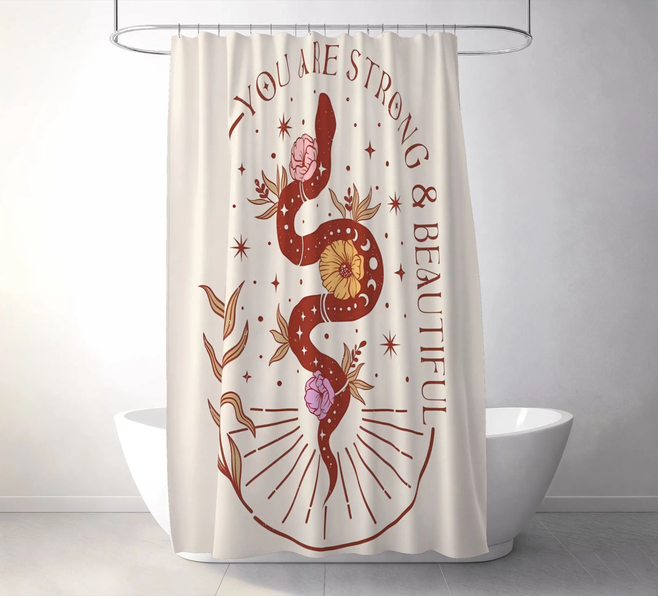 stile boho tenda da doccia da bonglantrungmuoi