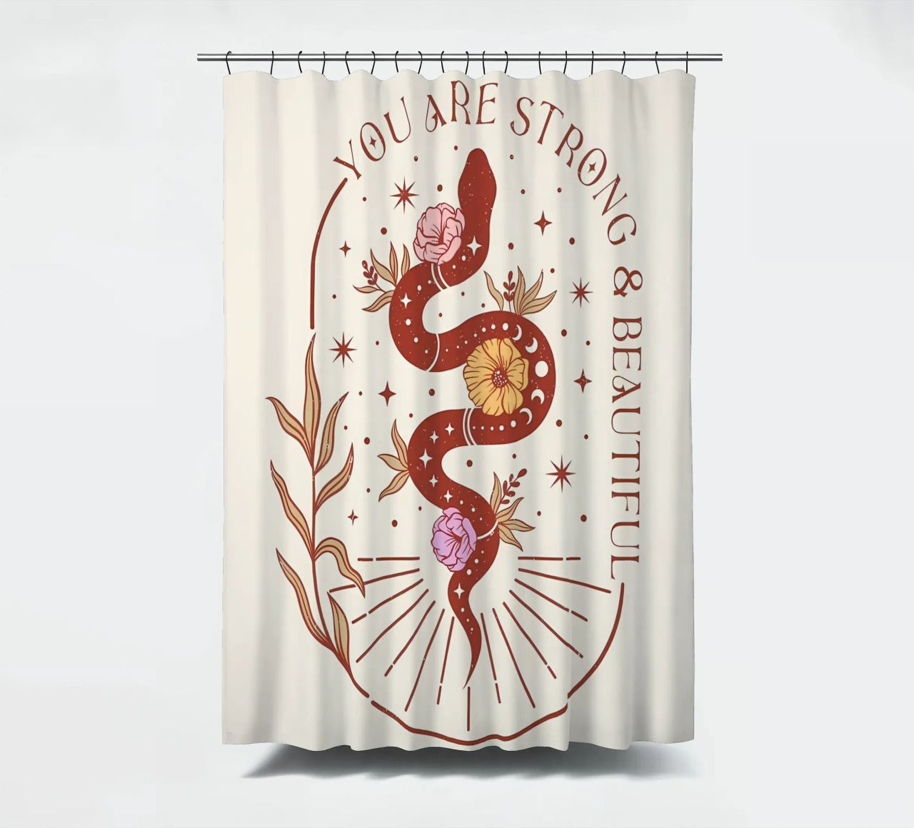 stile boho tenda da doccia da bonglantrungmuoi