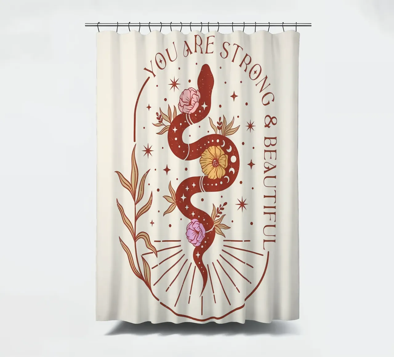 stile boho tenda da doccia da bonglantrungmuoi