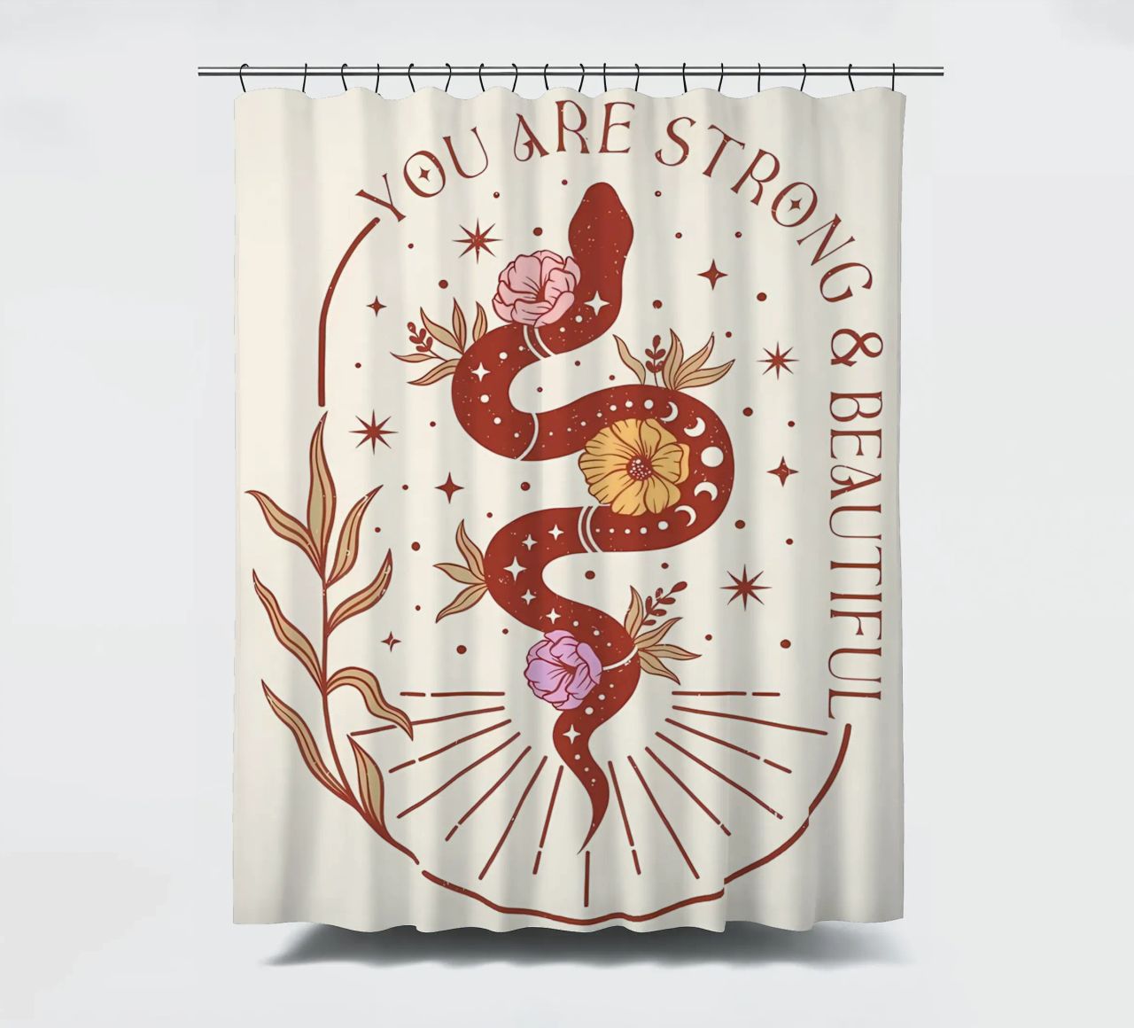 stile boho tenda da doccia da bonglantrungmuoi