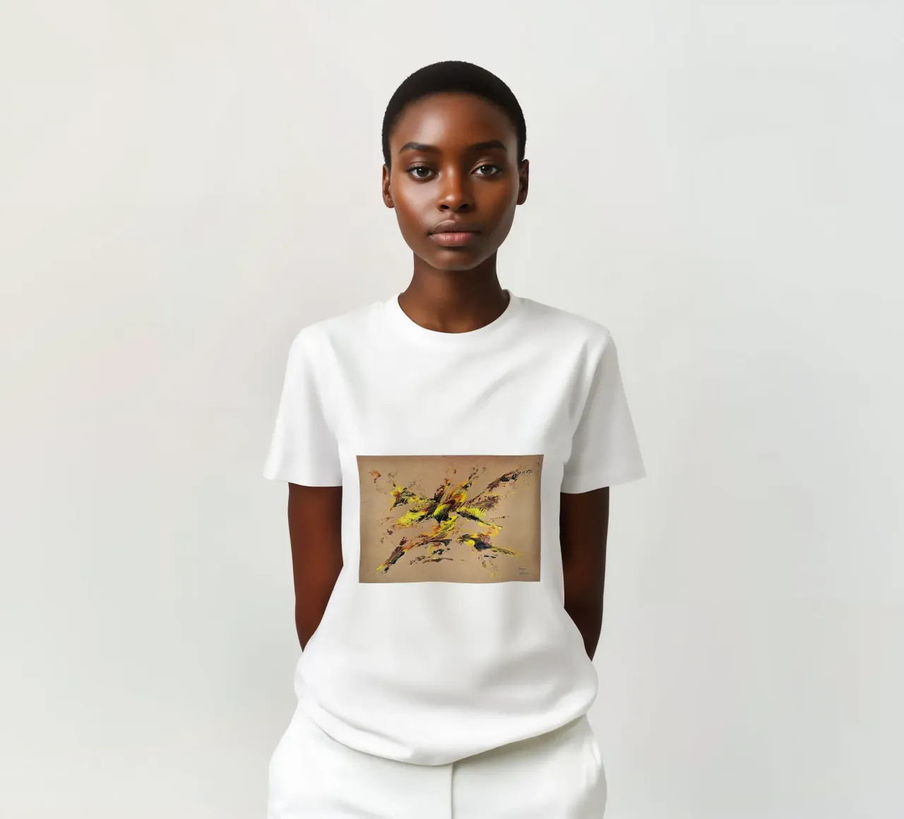 NATURAL STYLE 44 t-shirt da Thierry Vobmann Abstract painting