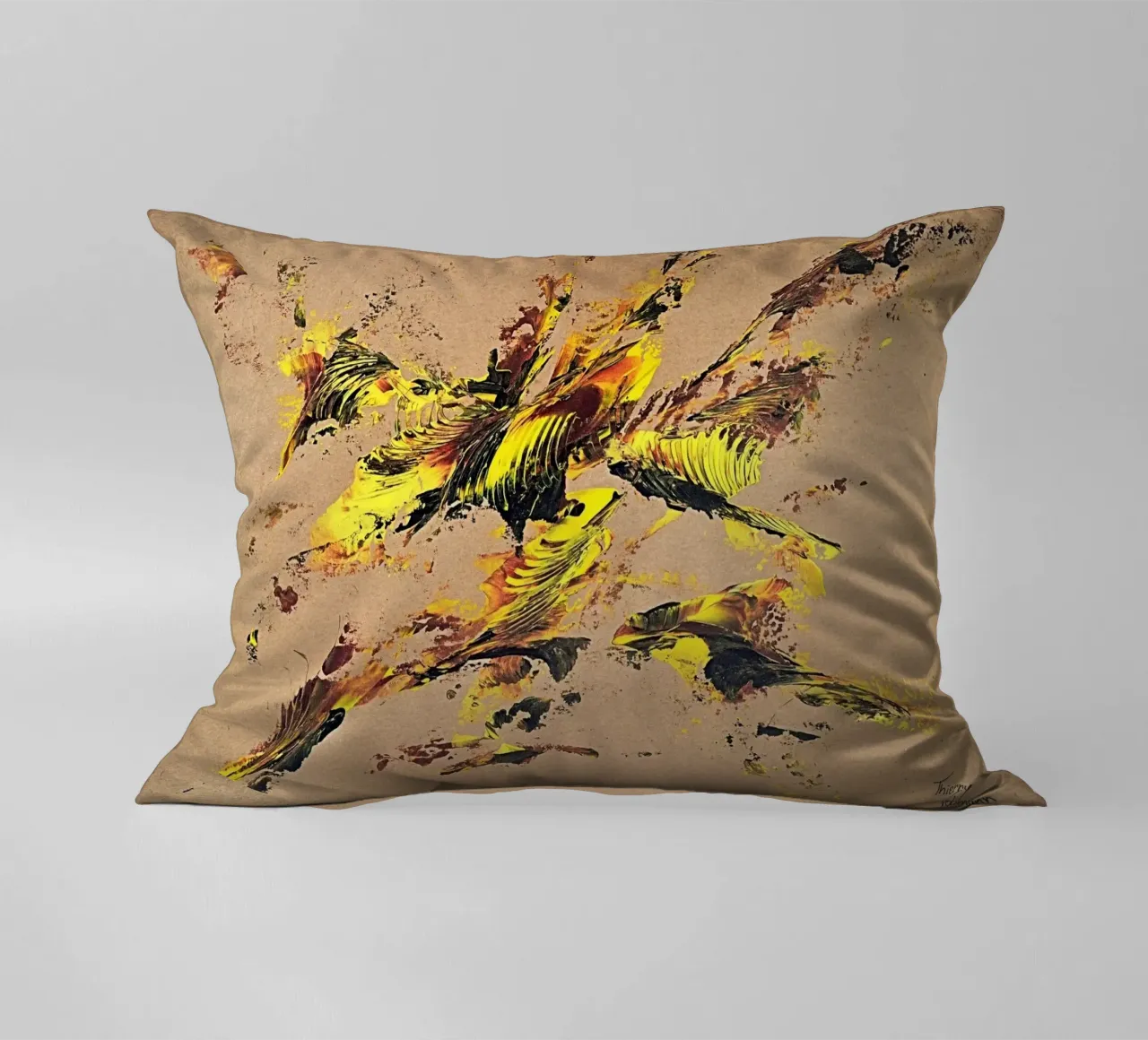 NATURAL STYLE 44 cuscino da Thierry Vobmann Abstract painting
