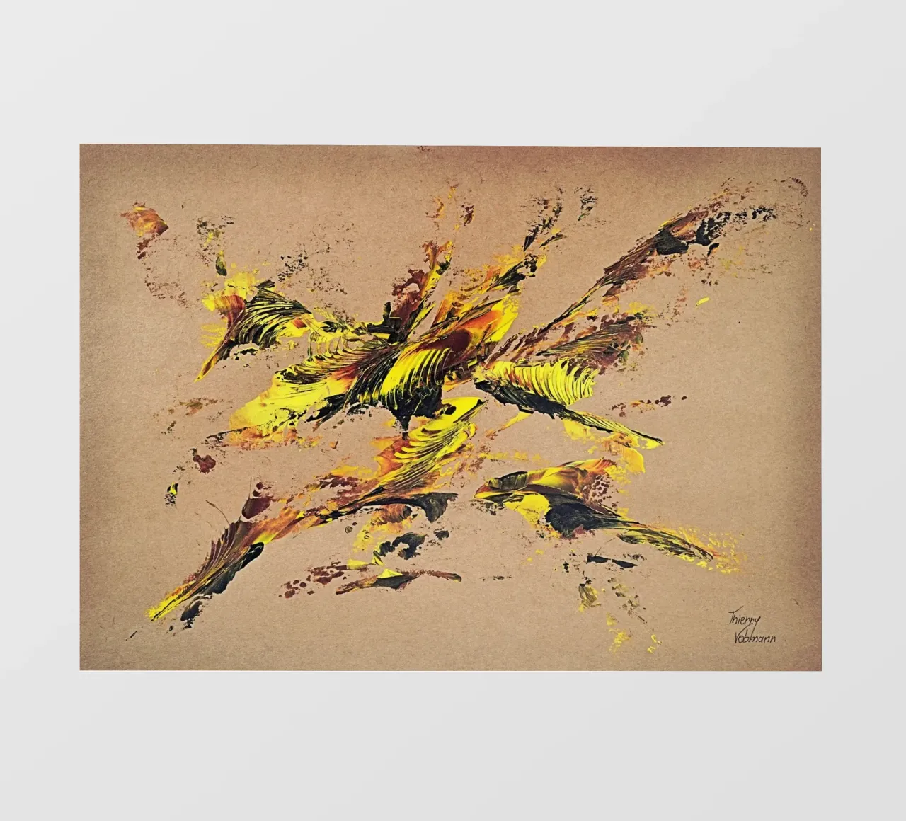 NATURAL STYLE 44 pellicola backlit da Thierry Vobmann Abstract painting