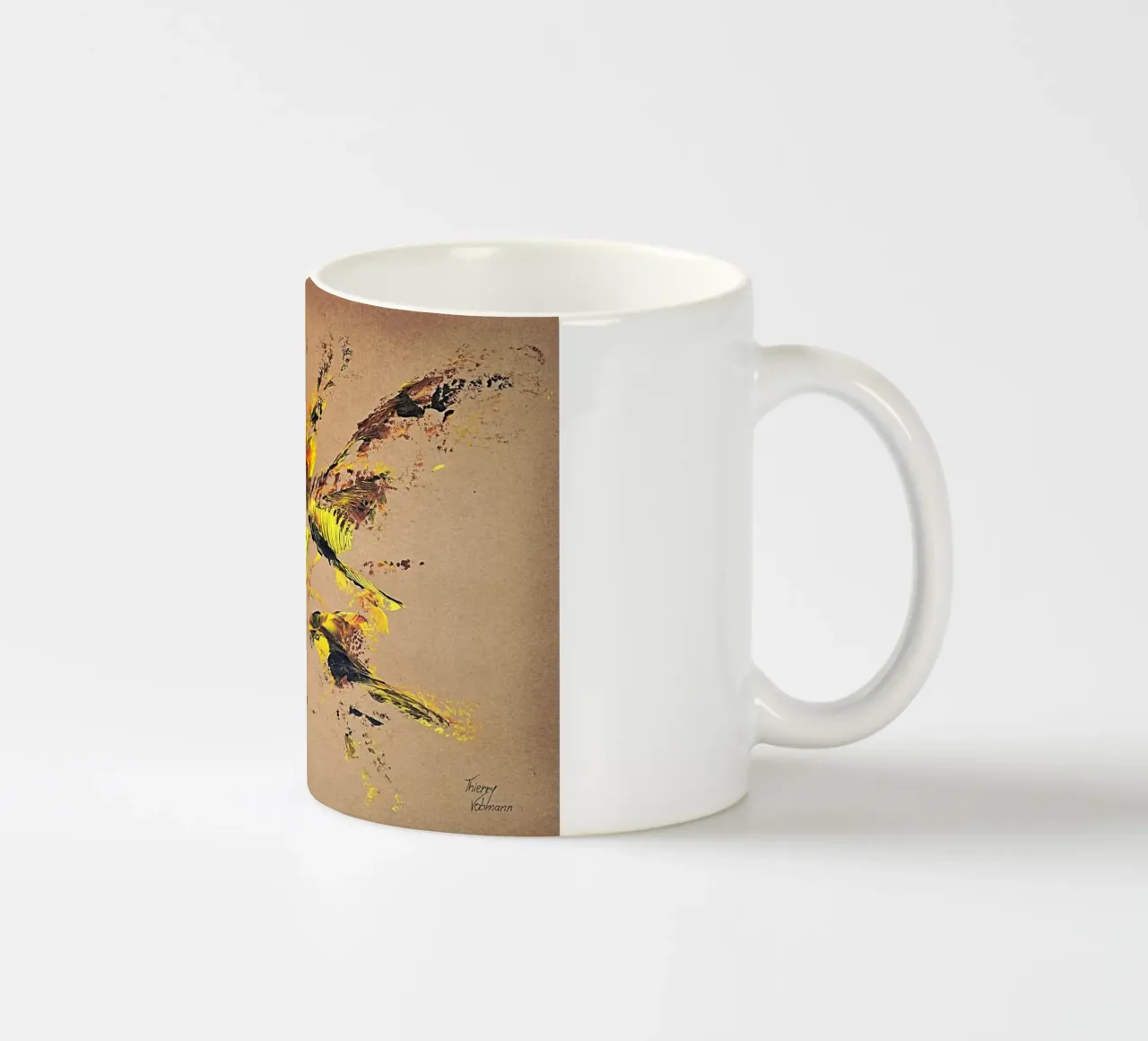 NATURAL STYLE 44 tazza in ceramica da Thierry Vobmann Abstract painting