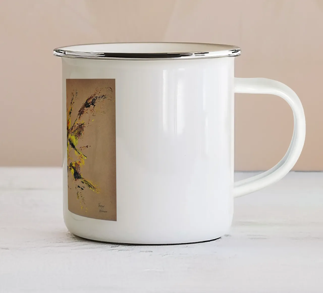NATURAL STYLE 44 tazza in smalto da Thierry Vobmann Abstract painting