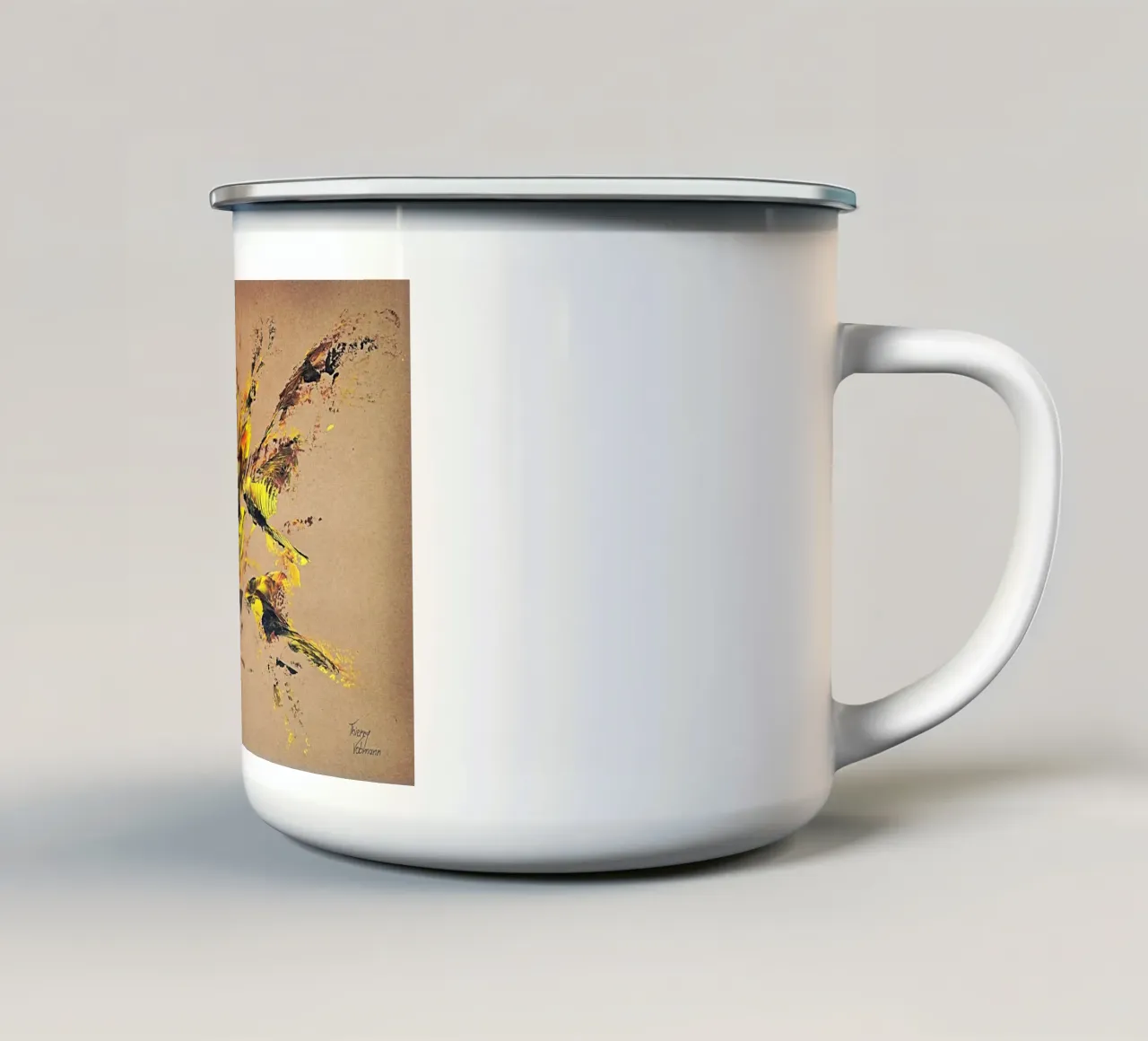 NATURAL STYLE 44 tazza in smalto da Thierry Vobmann Abstract painting
