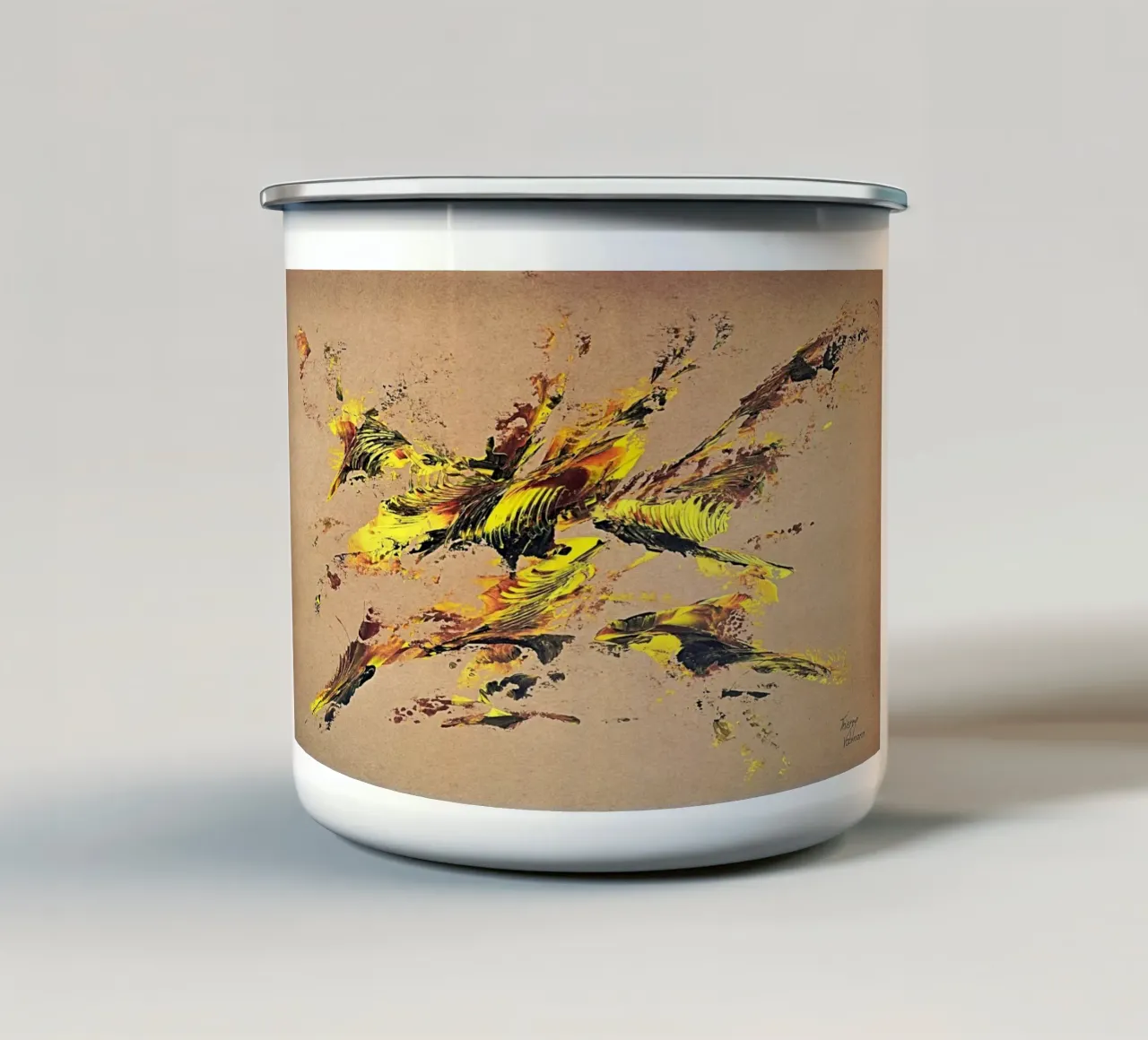 NATURAL STYLE 44 tazza in smalto da Thierry Vobmann Abstract painting