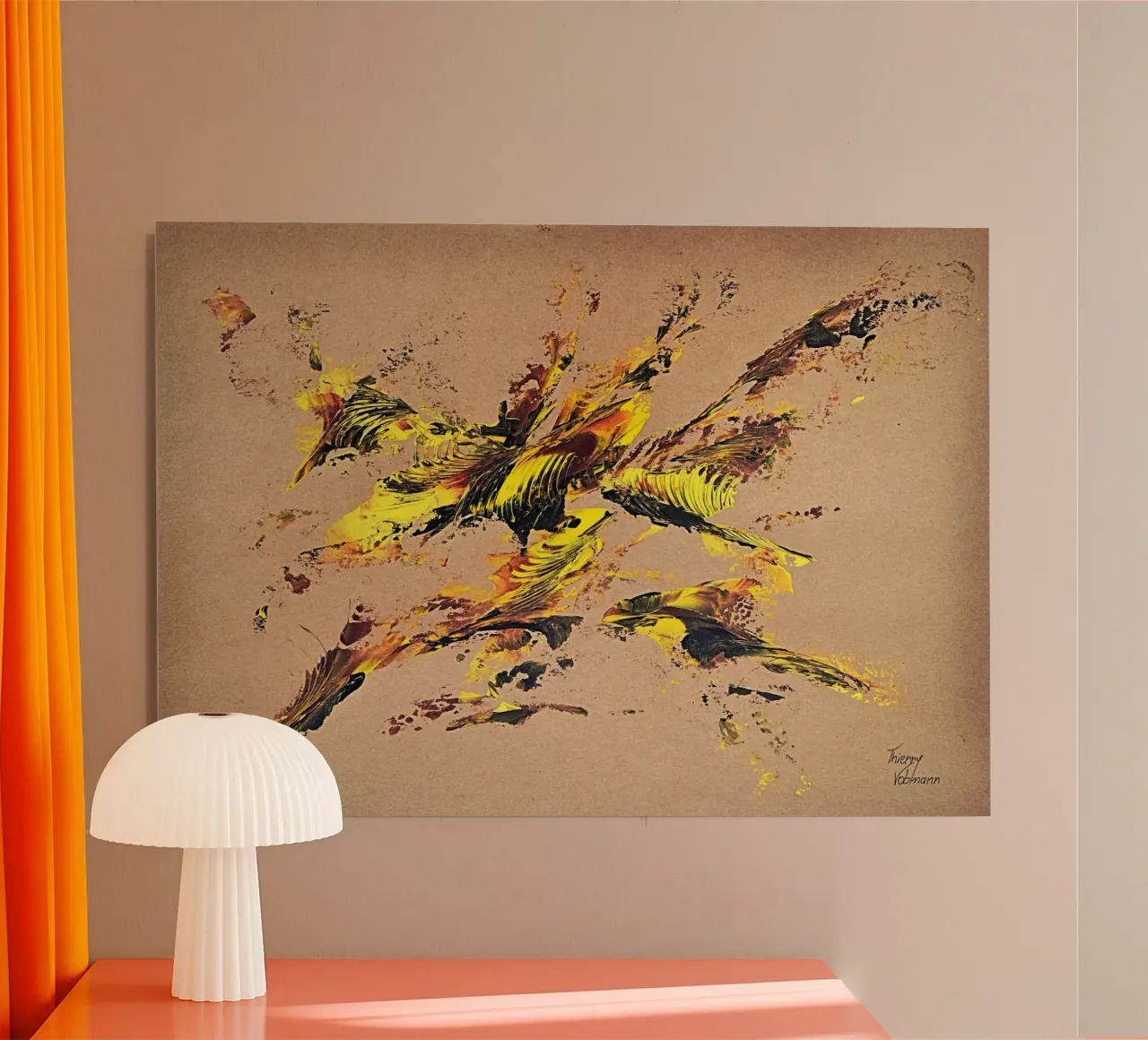 NATURAL STYLE 44 alluminio dibond da Thierry Vobmann Abstract painting