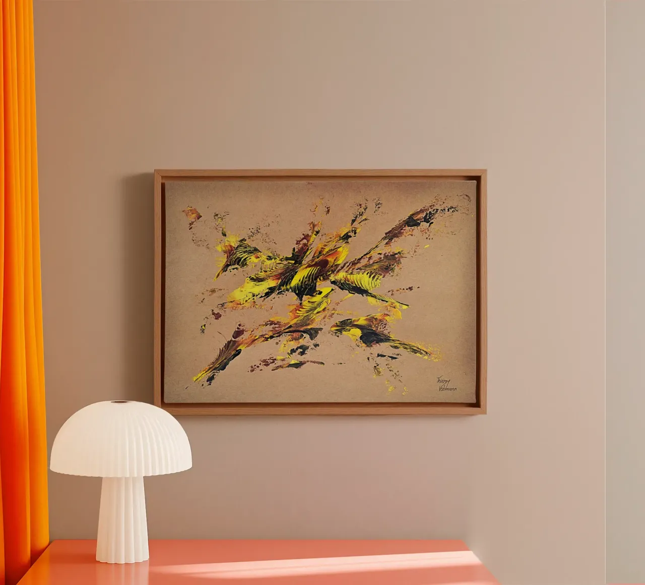 NATURAL STYLE 44 tela con Cornice a cassetta da Thierry Vobmann Abstract painting